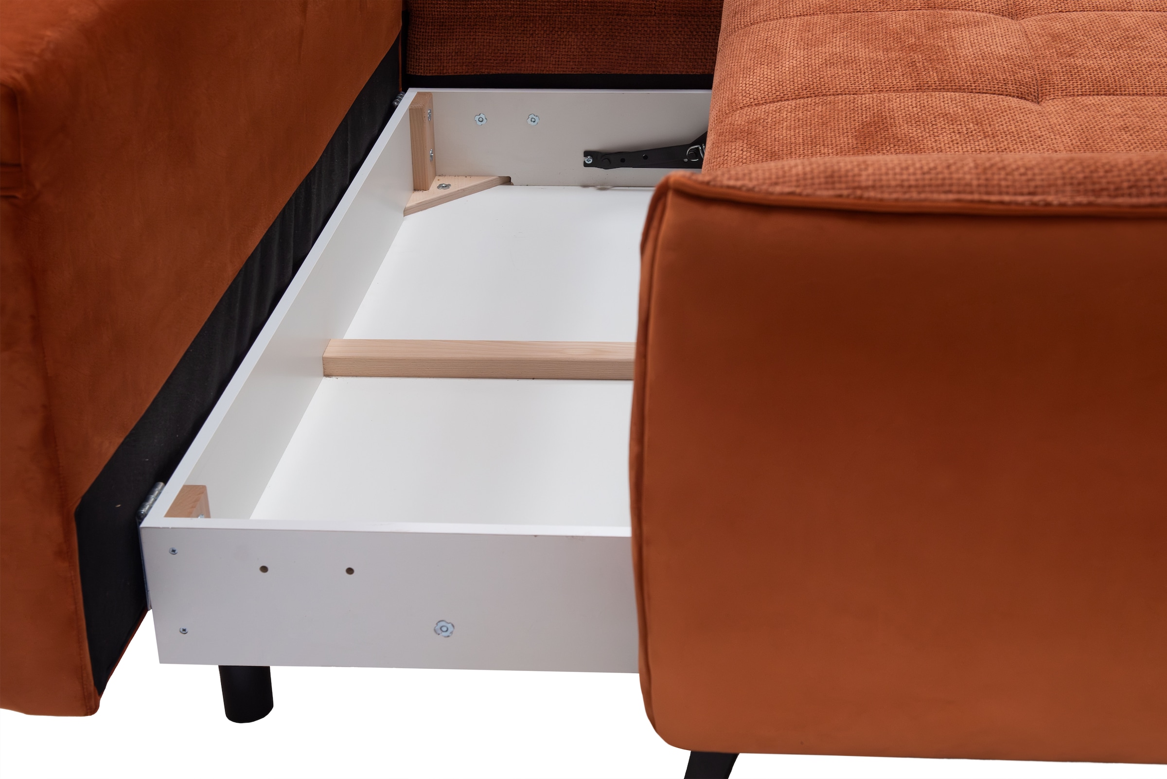 exxpo - sofa fashion Ecksofa »Midway mit einfacher Easy-Lift-Bettfunktion, bequem und modern«, inkl. Bettfunktion und praktischem Bettkasten, L-Form