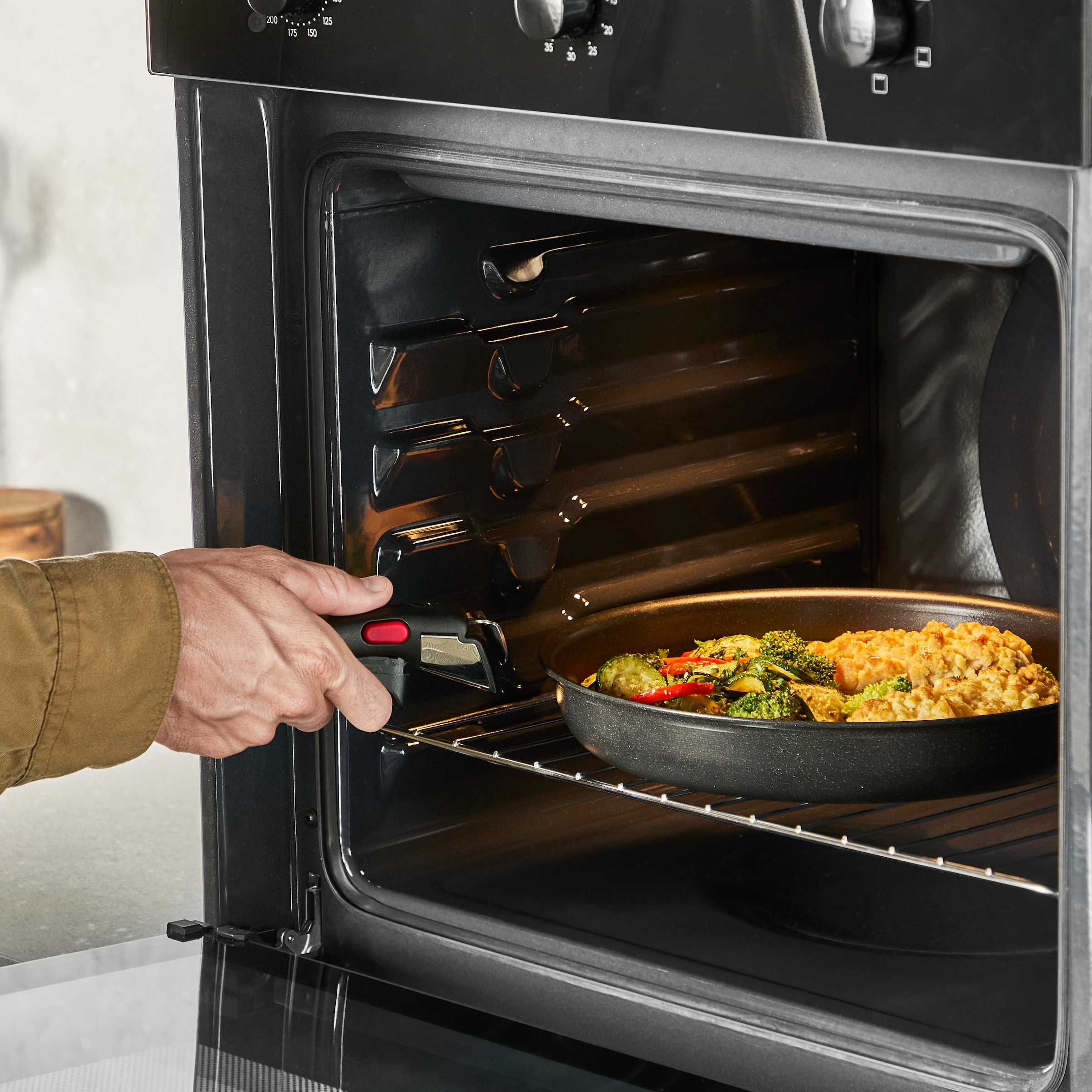 Tefal Pfannen-Set »Ingenio Excellence Keramik« Aluminium Set, 13 tlg. abnehmbarer Ingenio-Griff, Thermo-Signal, stapelbar, Induktion