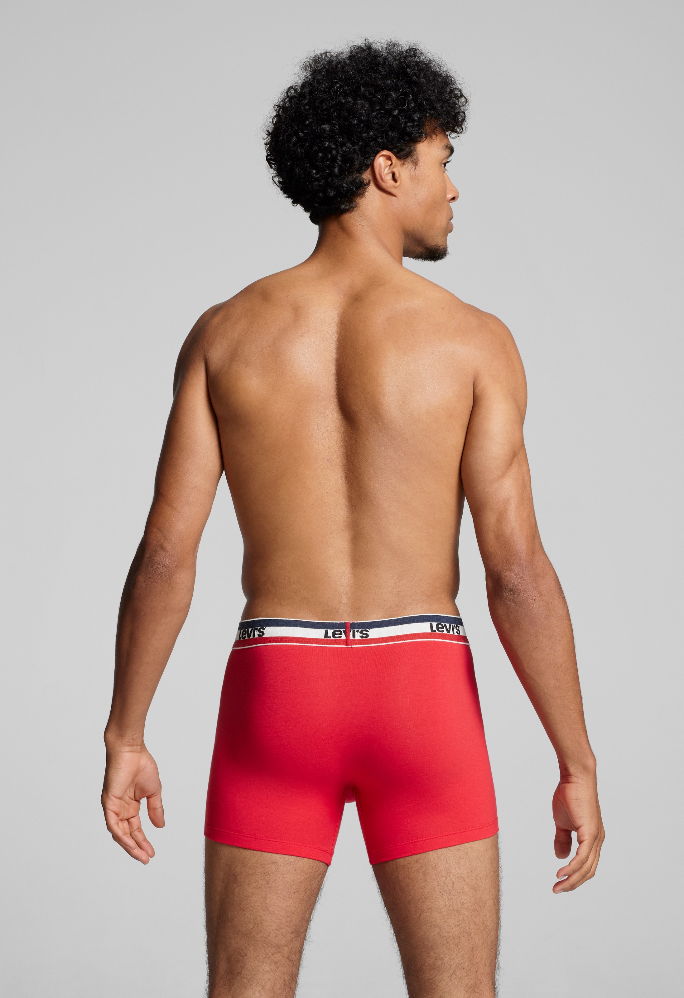 Levi's® Boxershorts »LEVIS MEN SPW LOGO BOXER BRIEF ORG 2P«, (Packung, 2er Pack), mit breitem Logobund