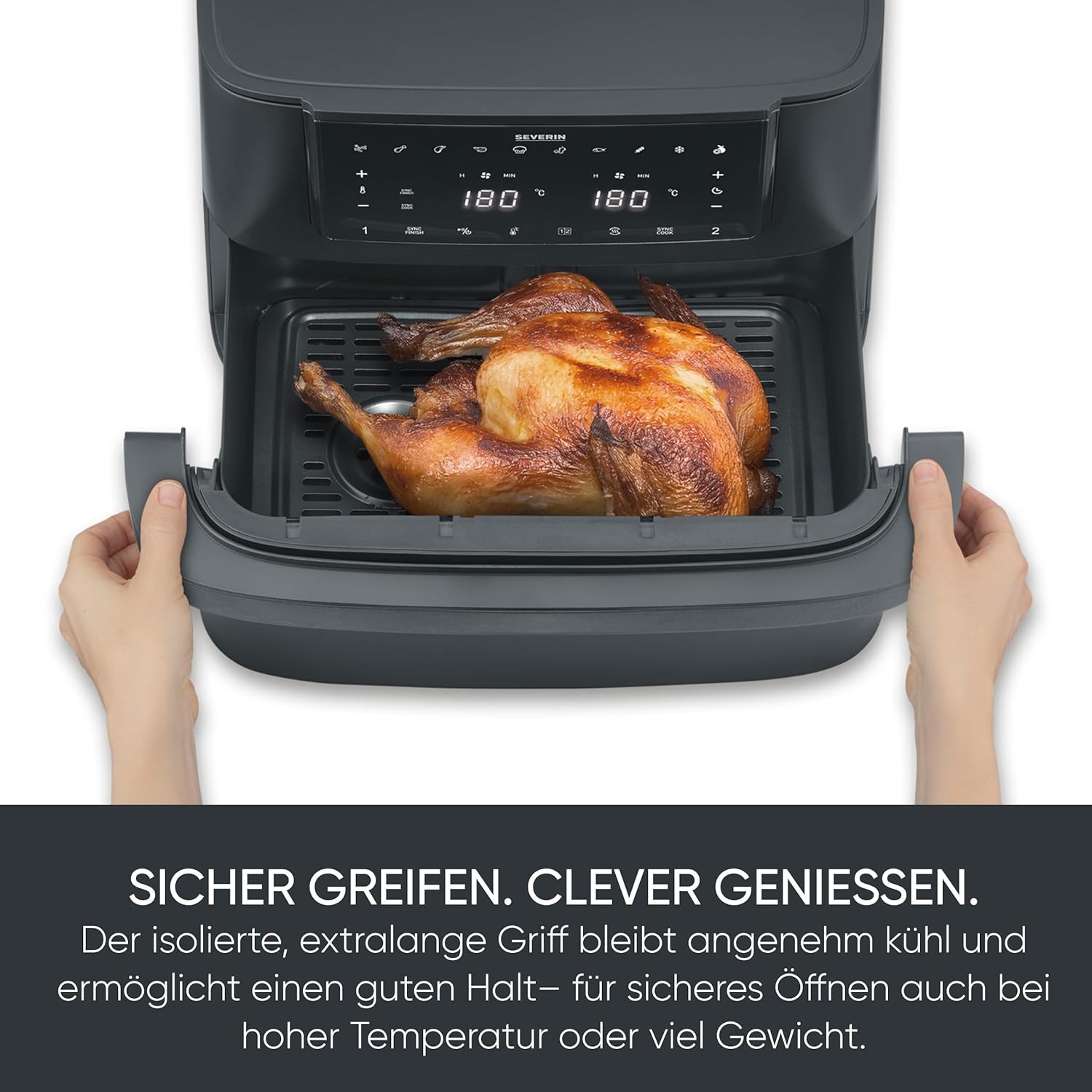 Severin Heißluftfritteuse »FR 2490    9 l "Flex Max Dual"« 2600 W