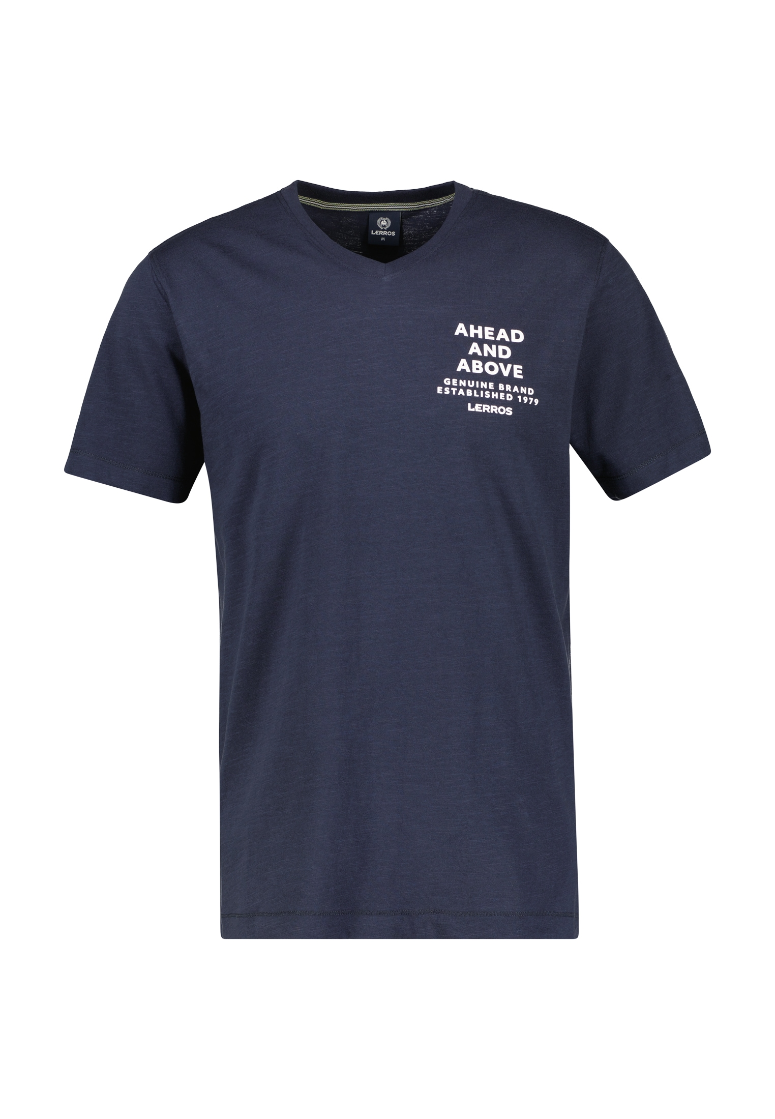 LERROS T-Shirt »LERROS V-Neck-Shirt Brustprint« bestellen mit