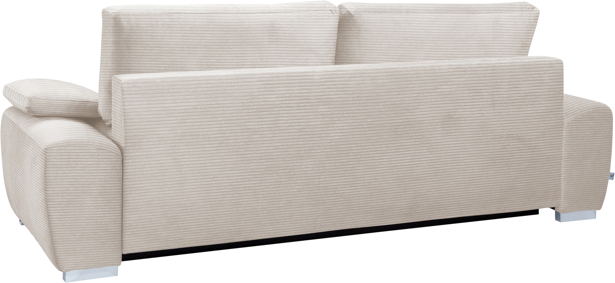 exxpo - sofa fashion 3-Sitzer »SOLSBURY, bequem und komfortabel, Sofa, Schlafsofa, Breite 258cm« inkl. Federkern-Polsterung, Bettfunktion und Stauraum, in Cord
