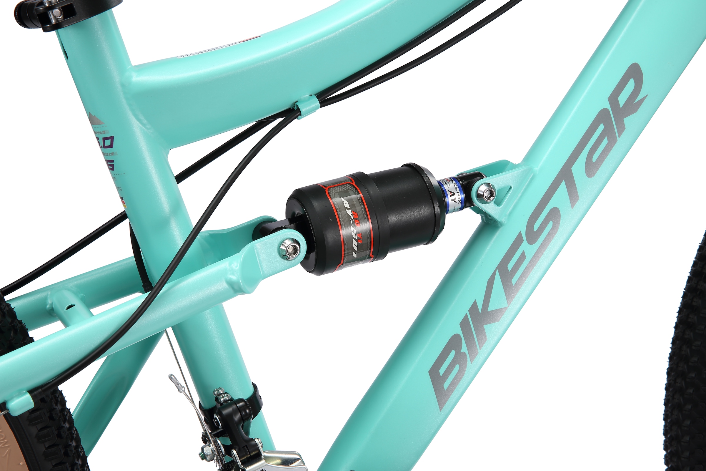 Bikestar Mountainbike 21 Gang Shimano RD-TY300 Schaltwerk Kettenschaltung für Damen und Herren, Kettenschaltung