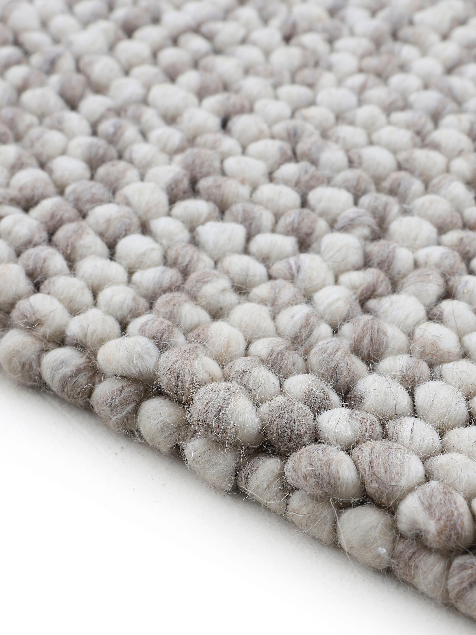 rechteckig, Uni 70% Teppich Wolle Handweb »Calo«, online bestellen meliert, Teppich, carpetfine handgewebt, Farben,