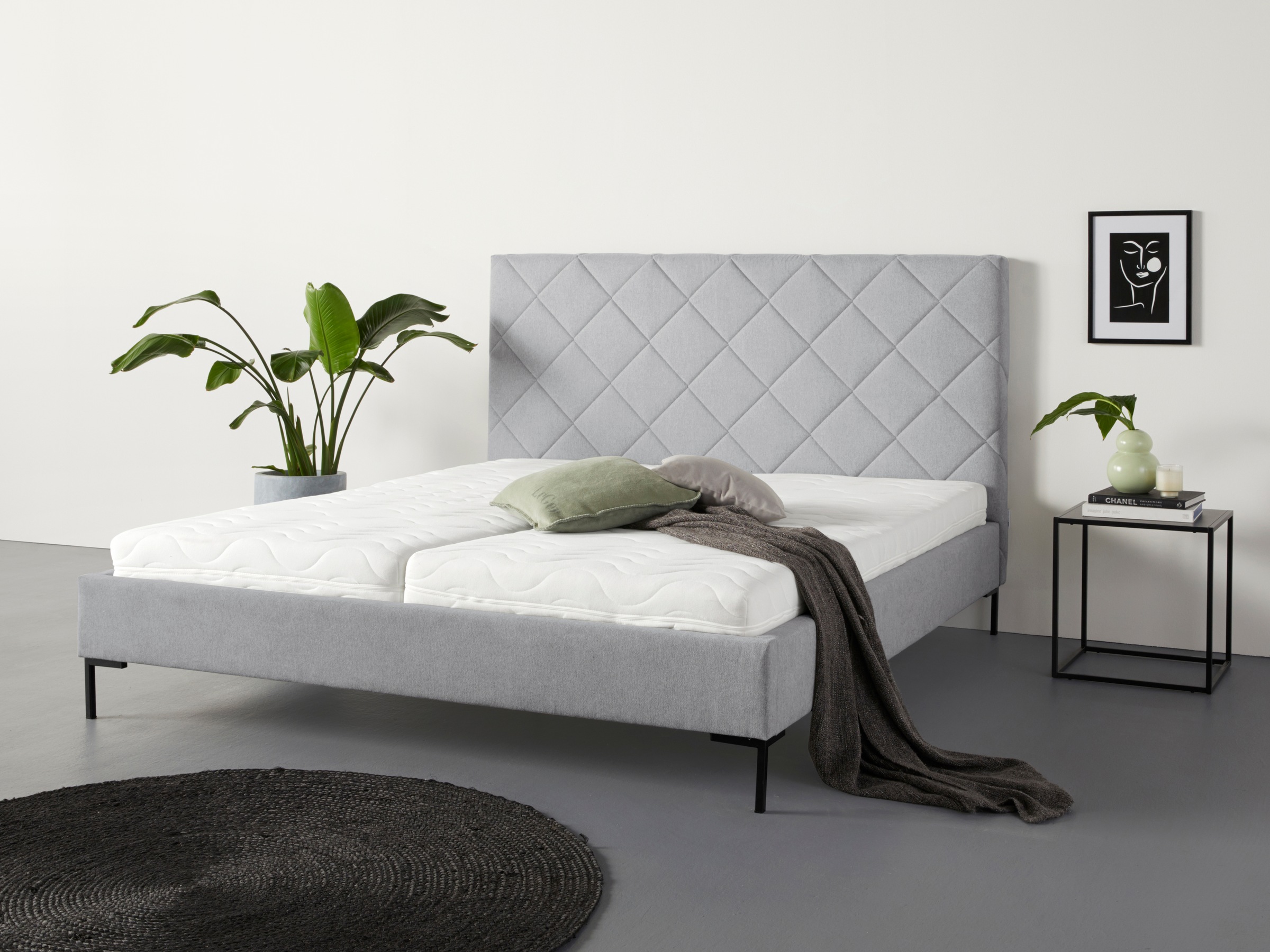 Guido Maria Kretschmer Home&Living Polsterbett »Charlott«, Modernes Polsterbett mit oder ohne Lattenrost