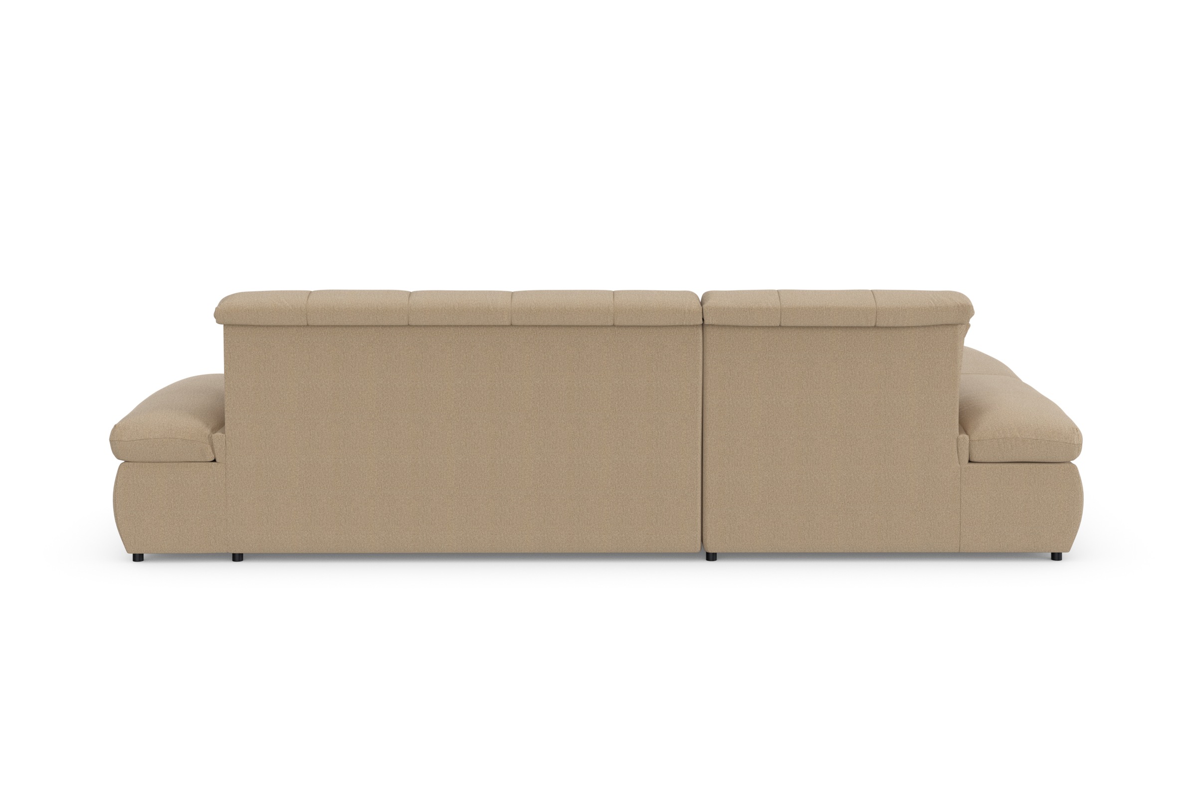 DOMO collection Ecksofa »Moric, L-Form, XXL-Sofa - Breite 300cm«, wahlweise mit Bettfunktion und Armteilverstellung, cappucino
