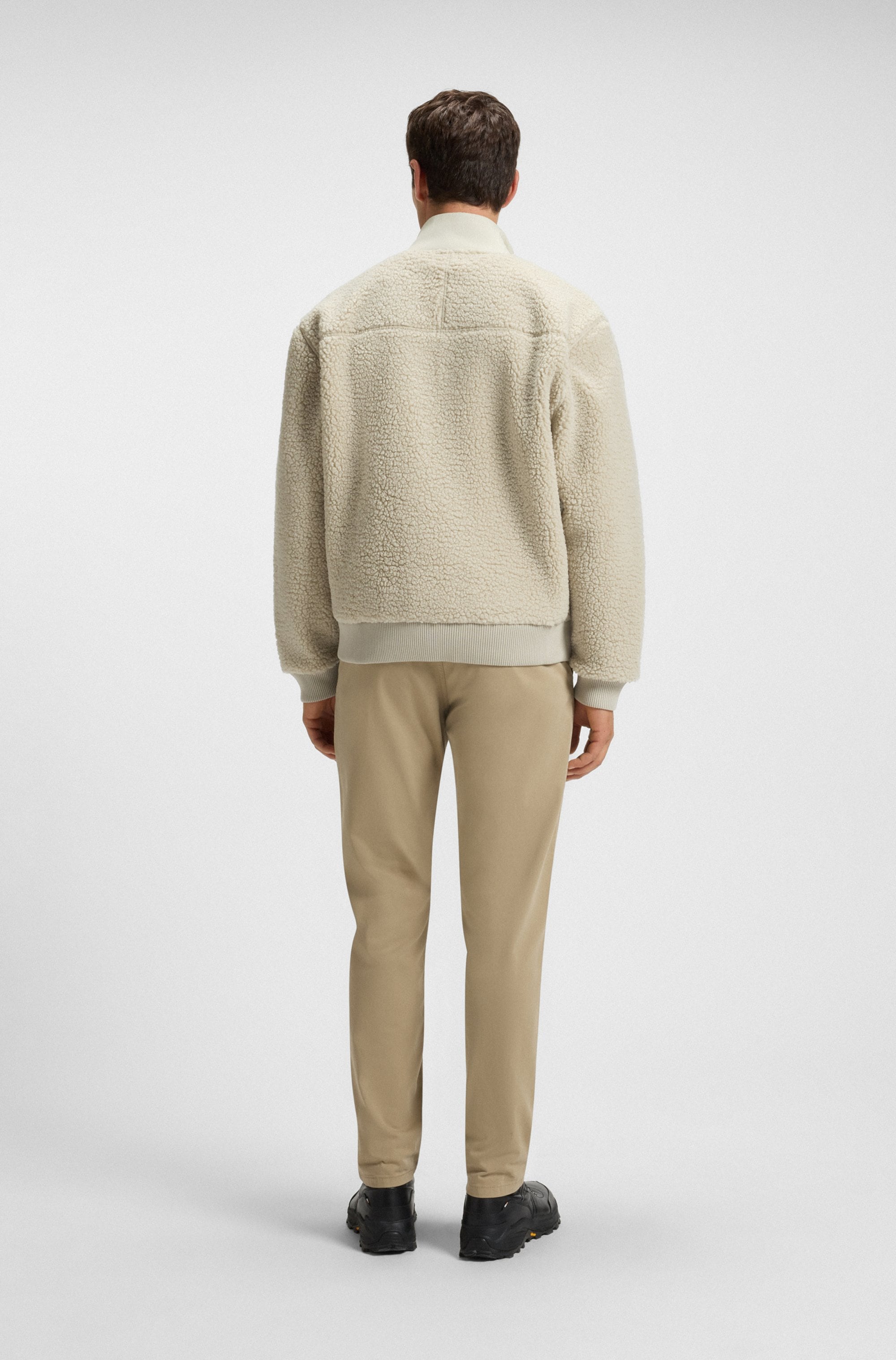 BOSS ORANGE Blouson »Ze cozysolid« Teddy Fell Fleece Kuschel Plüsch Jacke