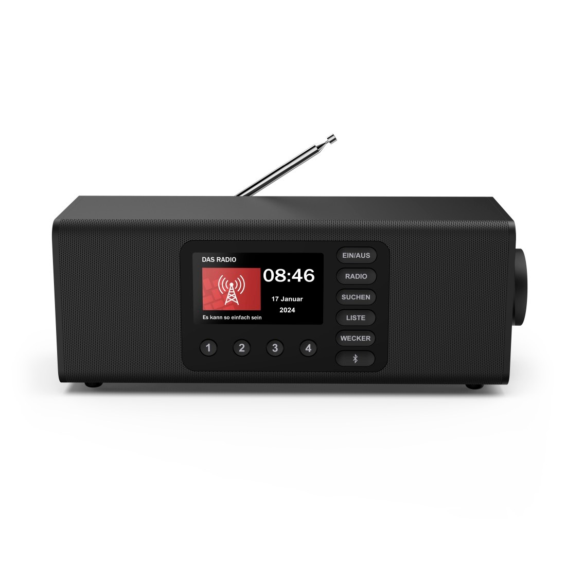 Hama Digitalradio (DAB+) »DAB-Radio (mit Bluetooth, Stereo, Digitalradio, FM/DAB+, Radiowecker)«, (10 W)