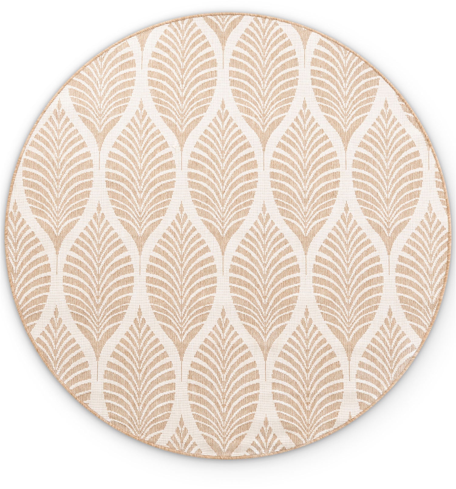 NORTHRUGS Outdoorteppich »Liora Wendeteppich«, rund, 5 mm Höhe, In und Outdoor, Flachgewebe, wetterfest, pflegeleicht, robust