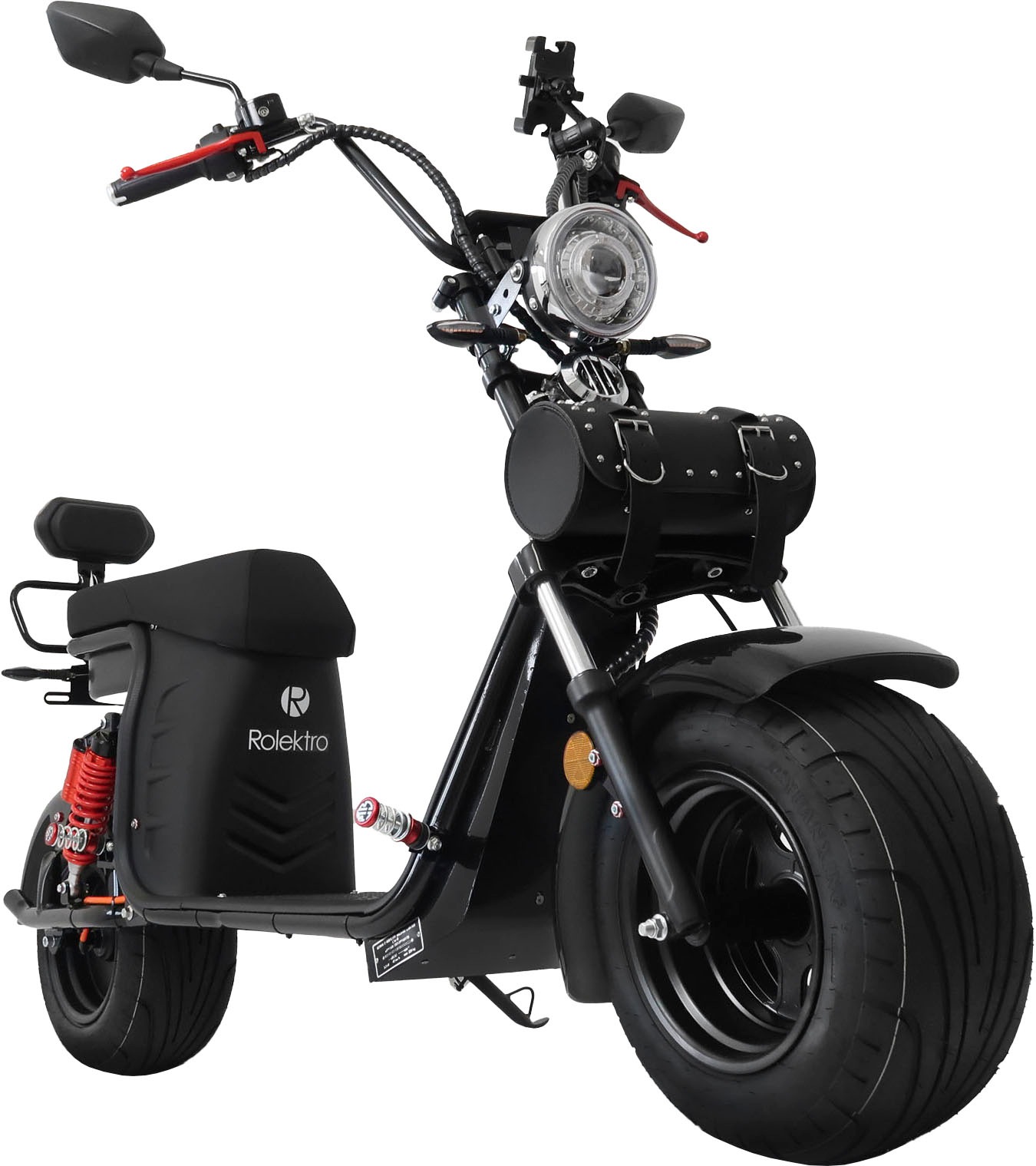 Rolektro E-Motorroller »E-Chopper 45, 60V-25,6Ah Lithium-Akku, 3000 Watt«, bis zu 54 km Reichweite, mit USB-Anschluss und integr. Alarmanlage