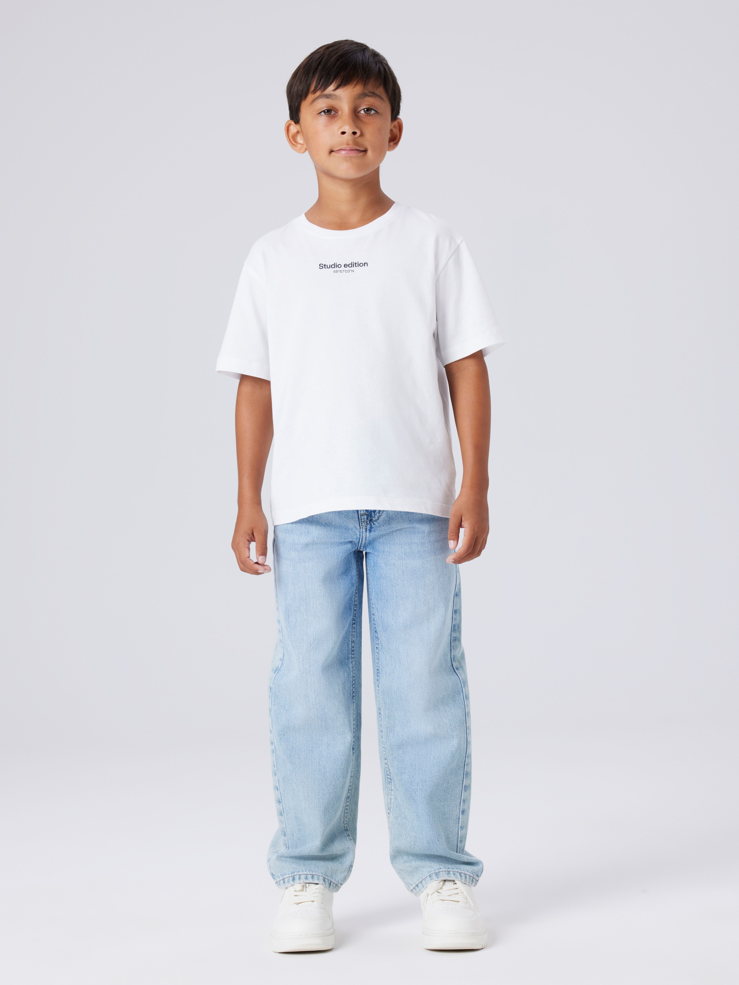 Name It Straight-Jeans »NKMRYAN – Jeans mit geradem Bein, strapazierfähig« unifarben, casual, straight fit, Denim/Jeans