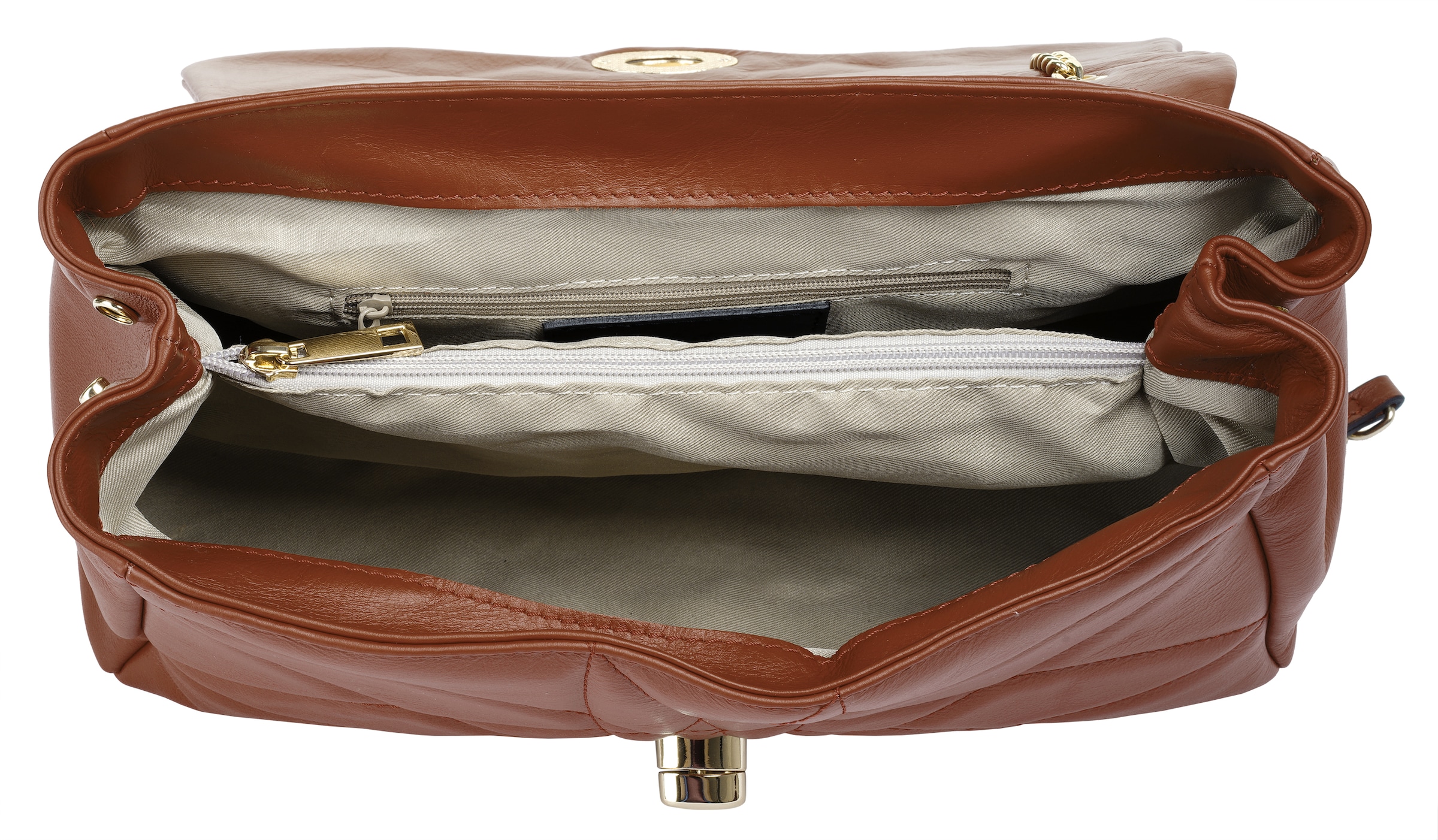 Cluty Umhängetasche echt Leder, Made in Italy