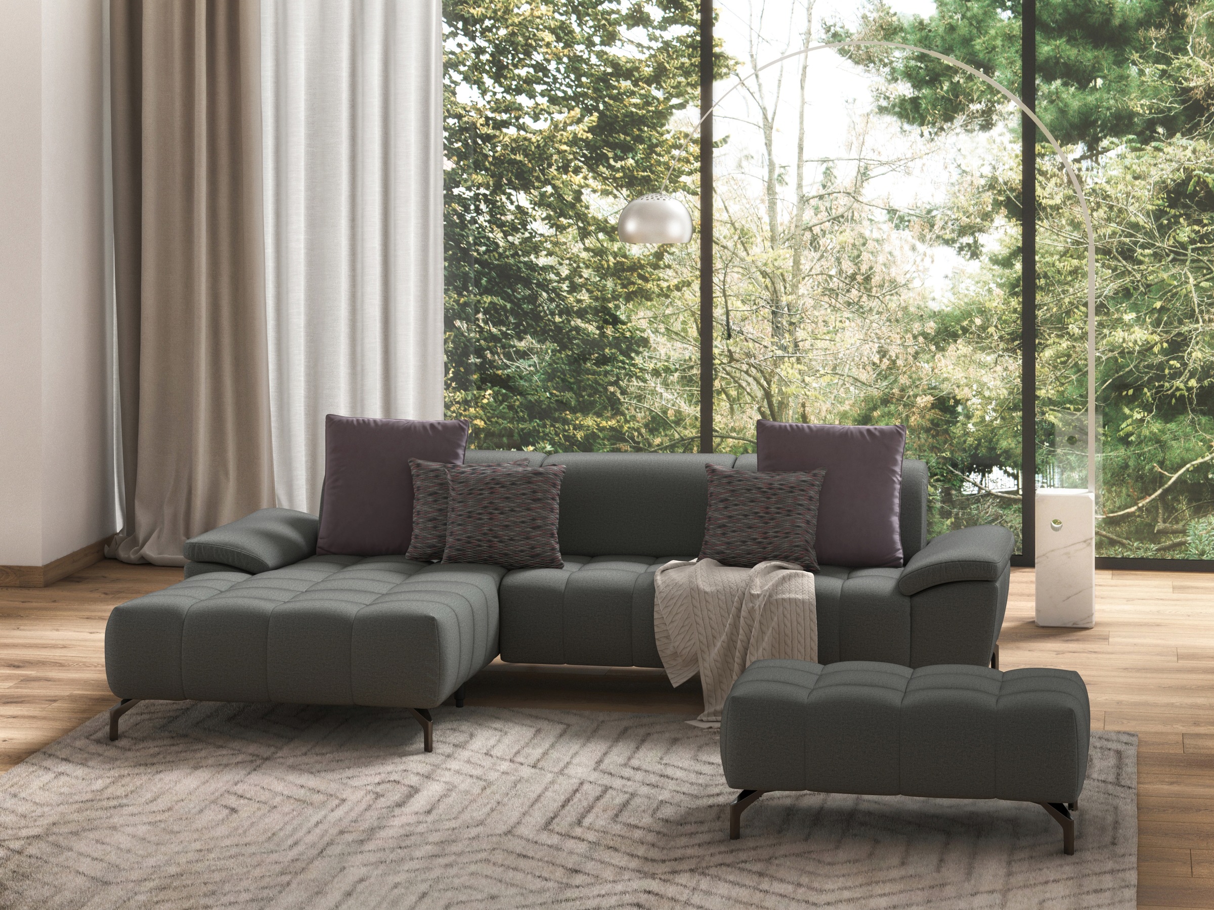 sit&more Hocker »Cool«, mit schwarzen Füßen