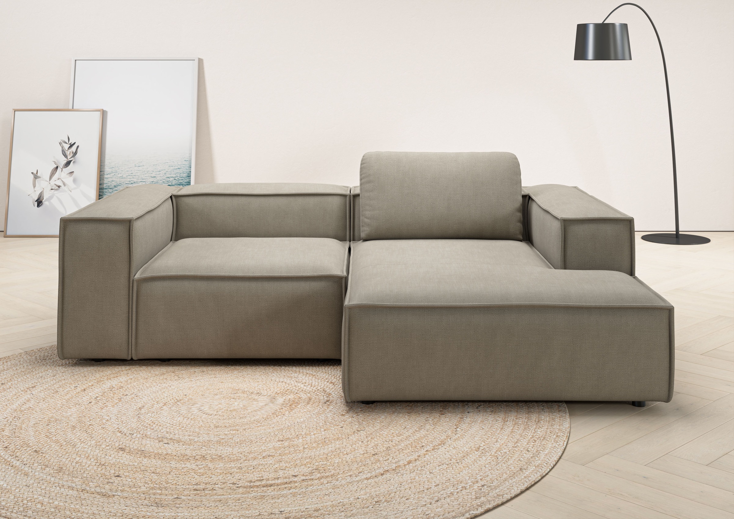 Places of Style Ecksofa »Watertown, kompakte L-Form, 246 cm breite für klei günstig online kaufen