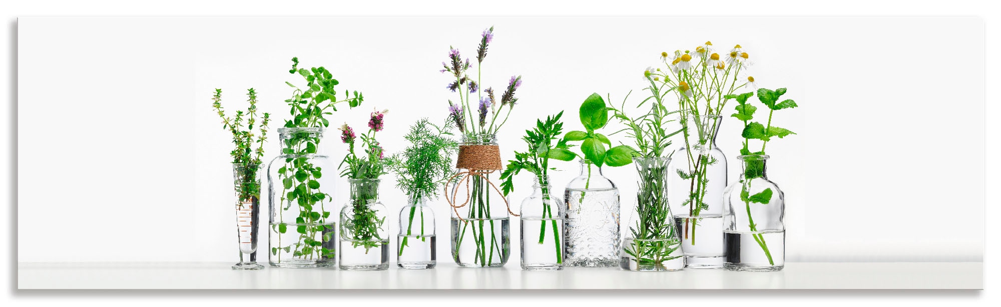 Artland Küchenrückwand »Öle mit Kräutern«, (1 tlg.), Alu Spritzschutz mit K günstig online kaufen