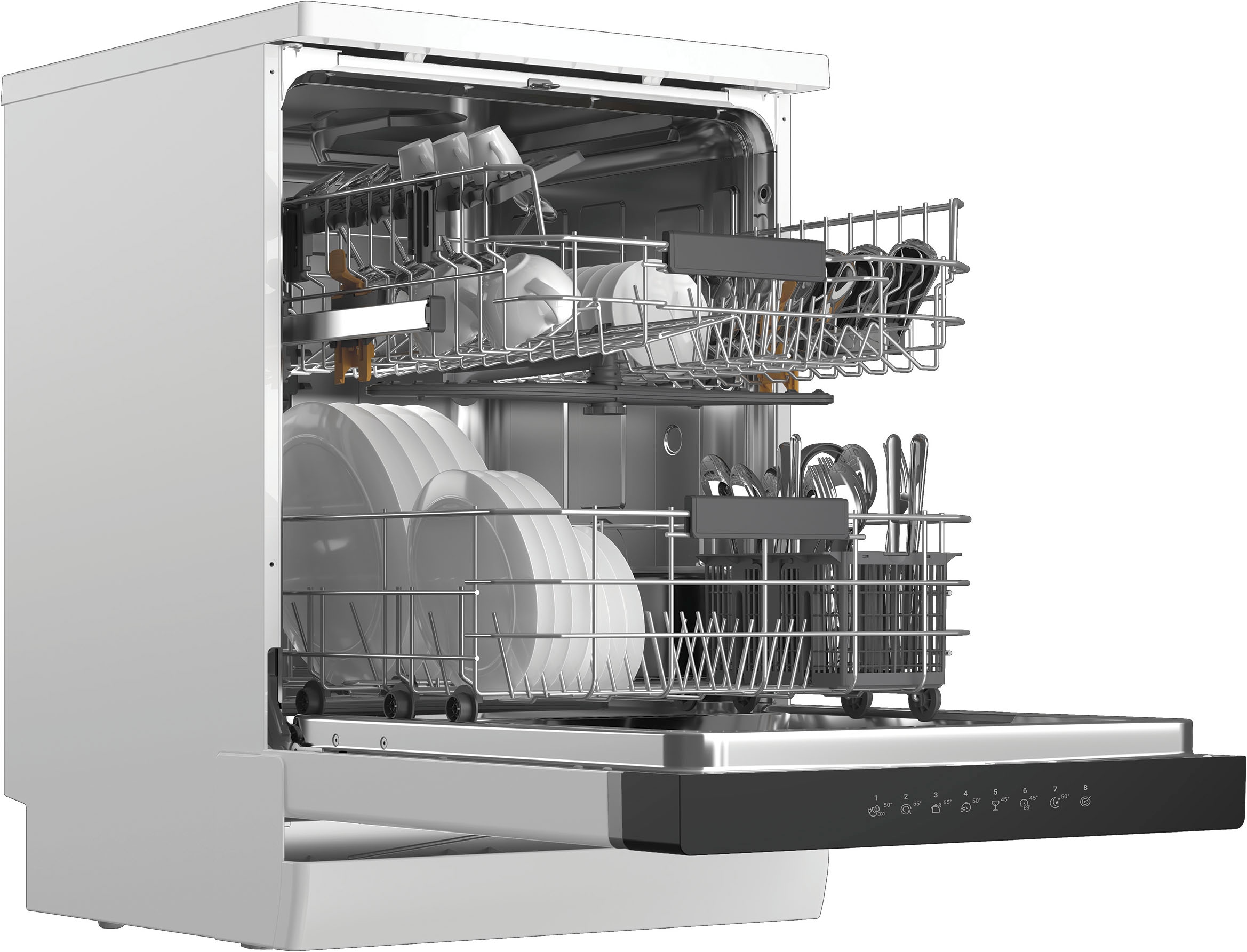 BAUKNECHT Standgeschirrspüler »OBFC Ecostar2 5320« 8,9 l 14 tlg. Maßgedecke Glass Care – schonende Reinigung für empfindliche Gläser