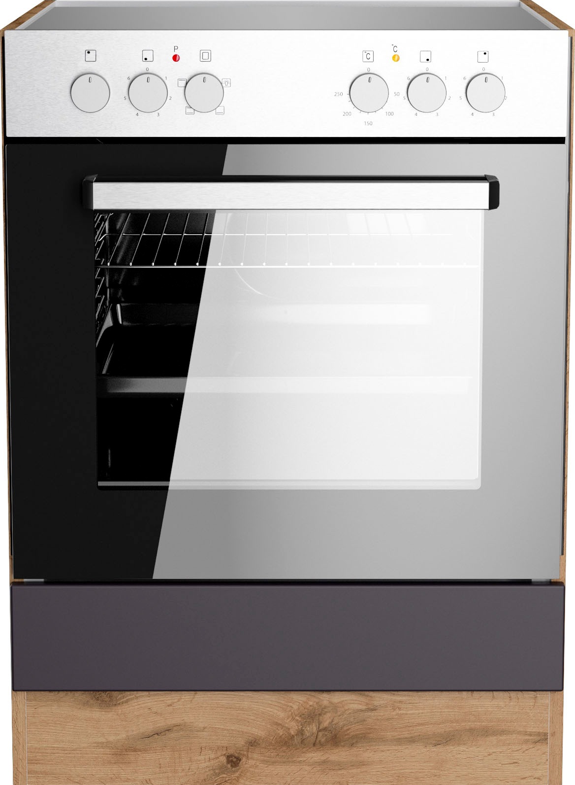 KOCHSTATION Herdumbauschrank "KS-Riesa" Breite 60 cm, MDF-Fronten günstig online kaufen