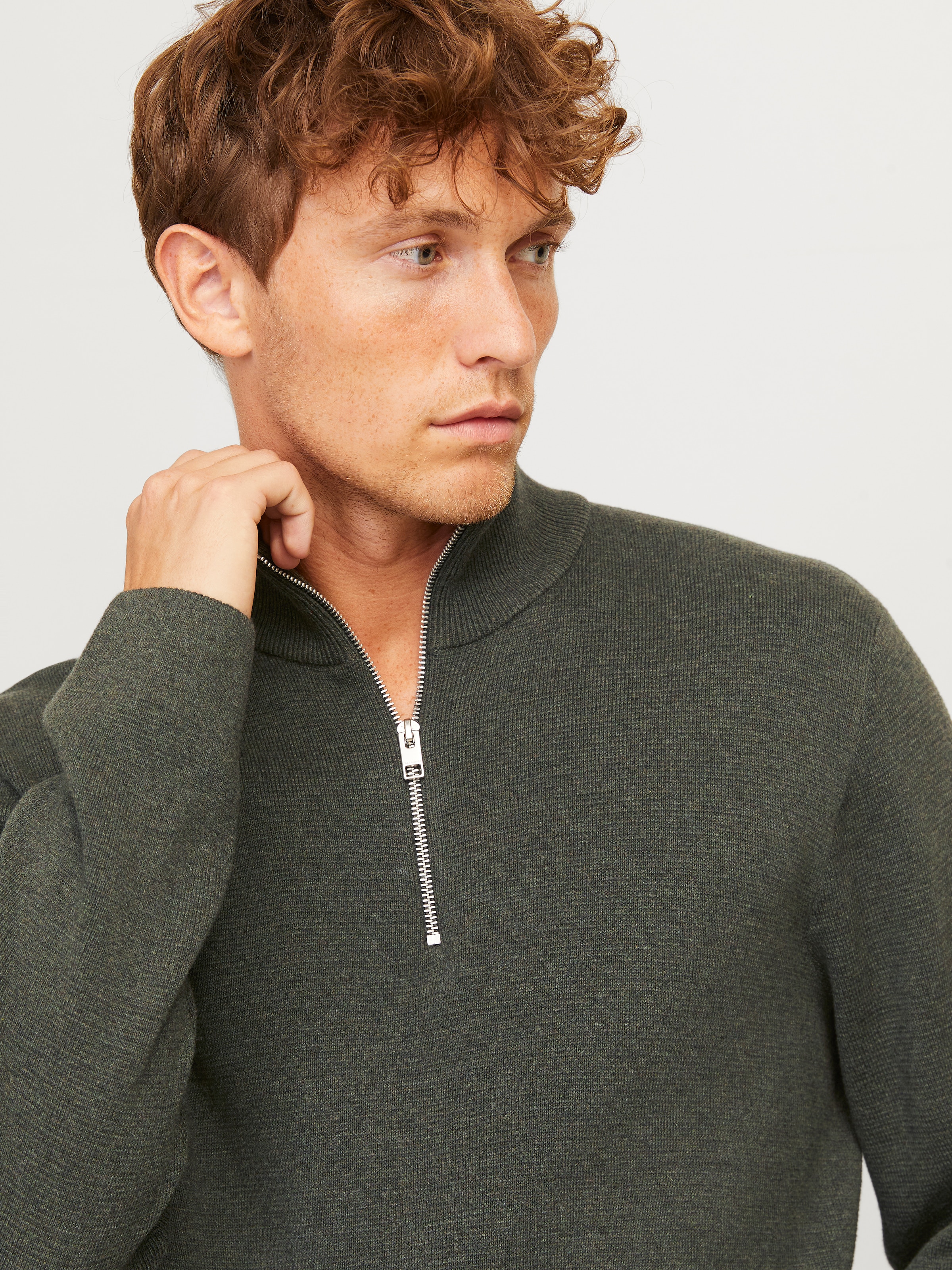 Jack & Jones Troyer »JPRBLAMILANO STITCH KNIT HALF ZIP SN«