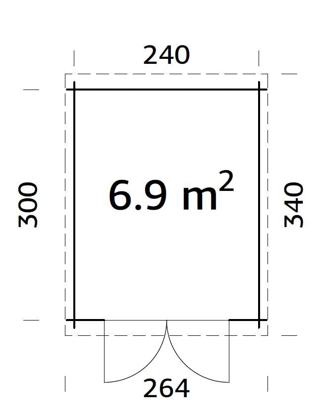 Palmako Gartenhaus »Ella«, 6,9 m²