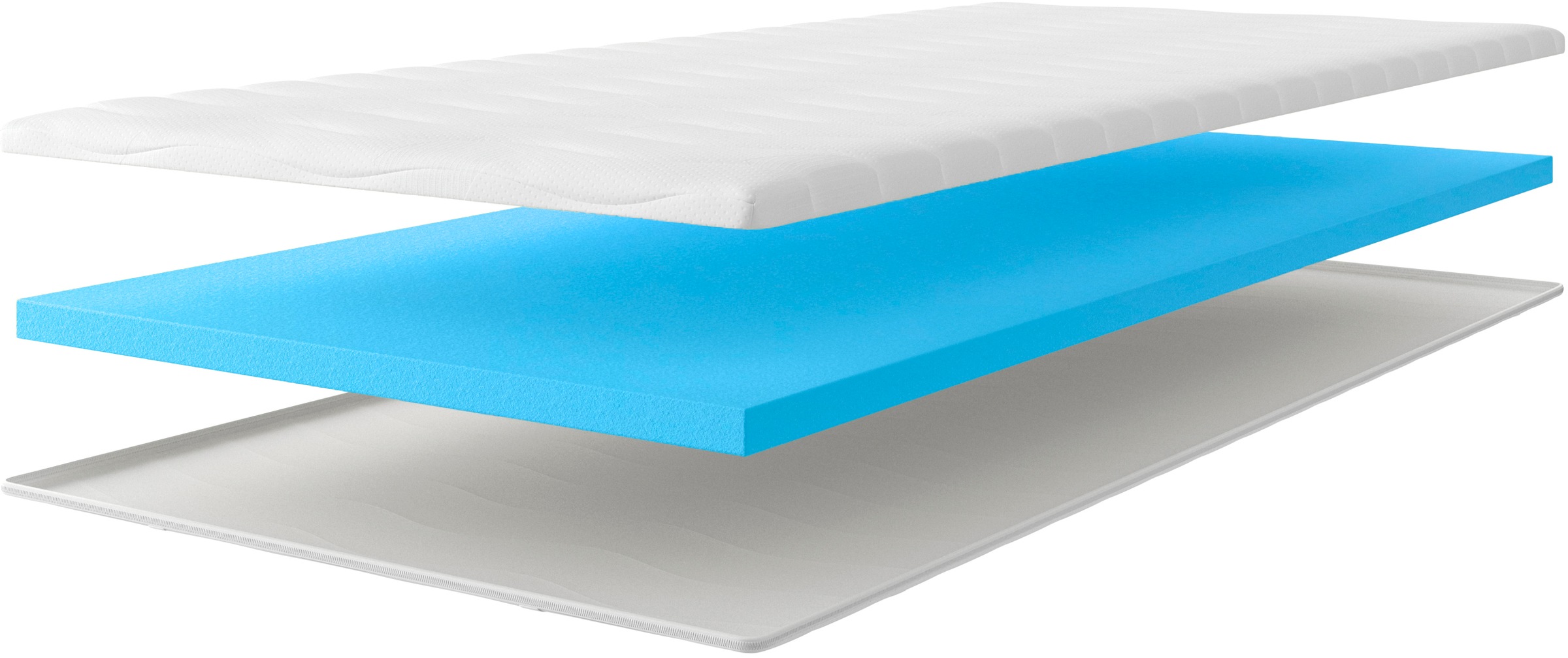 OTTO home Topper »Tornby Topper 90x200 cm,180x200 cm, in 4 Härtegraden« Matratze & Boxspringbett, Hausstauballergiker geeignet, langlebig