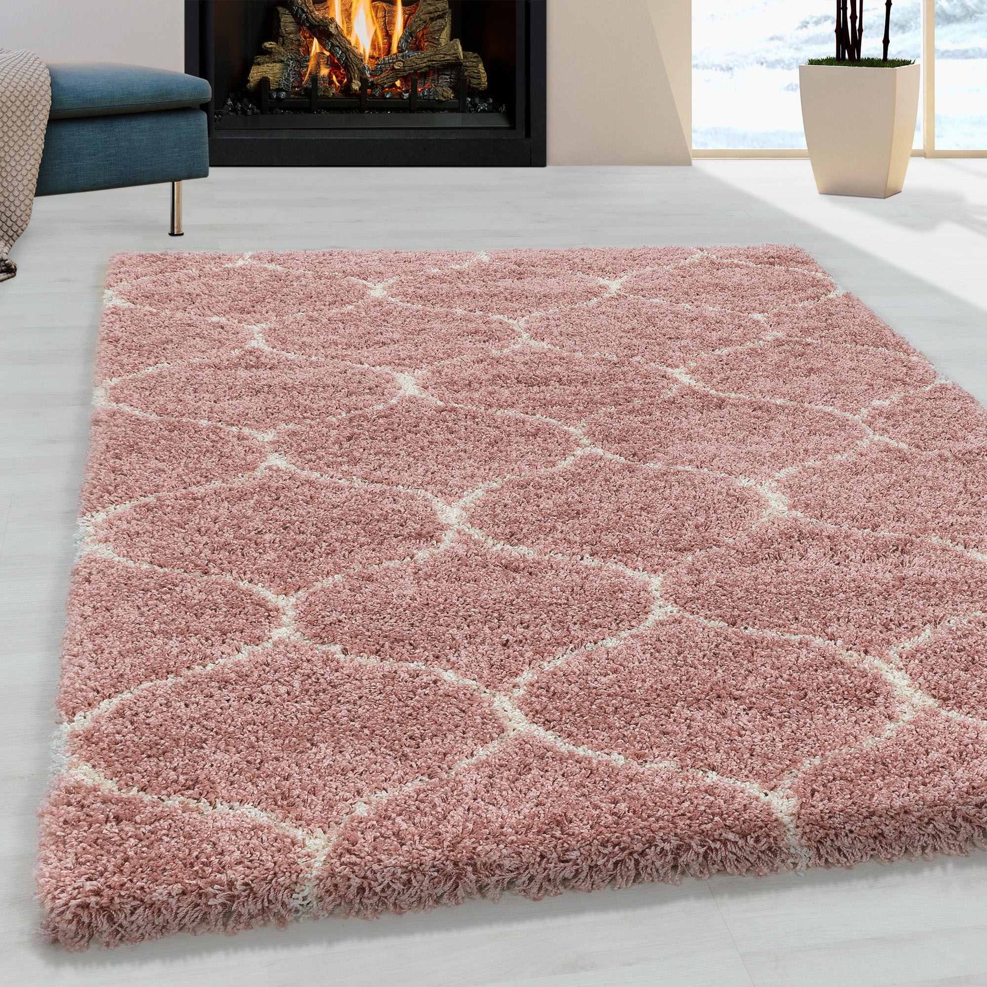 Ayyildiz Teppiche Hochflor-Teppich »SALSA 3201«, rechteckig, 50 mm Höhe, au günstig online kaufen