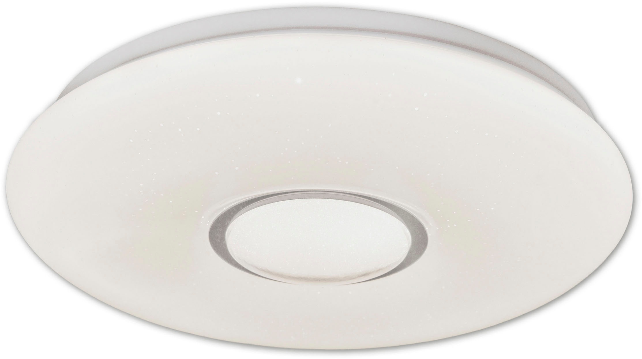 näve LED Deckenleuchte »Picton« LED-Modul 1 Stk. Warmweiß Schirm Kristalleffekt, Stufenweise dimmbar per Wandschalter, warmweiß