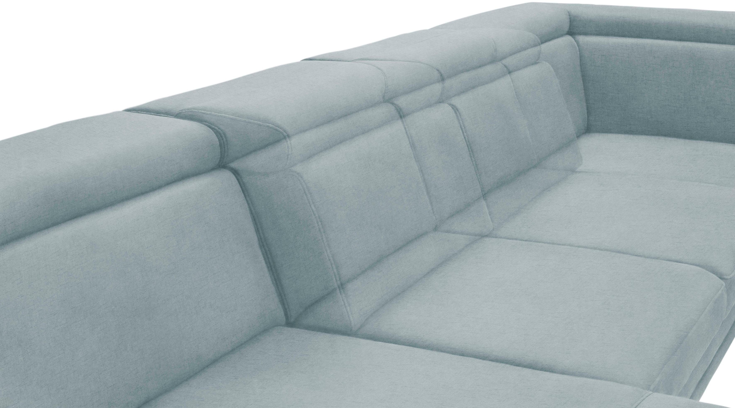 sit&more Wohnlandschaft »Scorpio U-Form«, inklusive Sitztiefenverstellung, mit Kopf- und Armteilverstellung