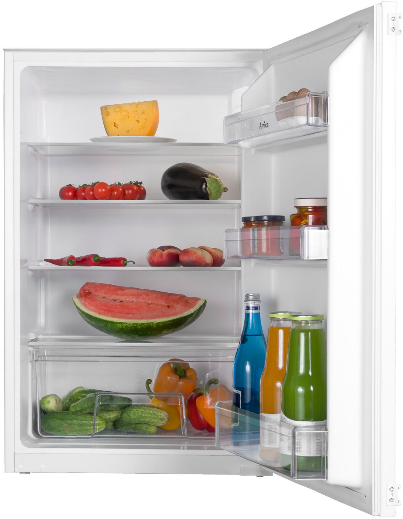 Amica Einbaukühlschrank »EVKS 16172/1«, Schlepptür-Technik günstig online kaufen
