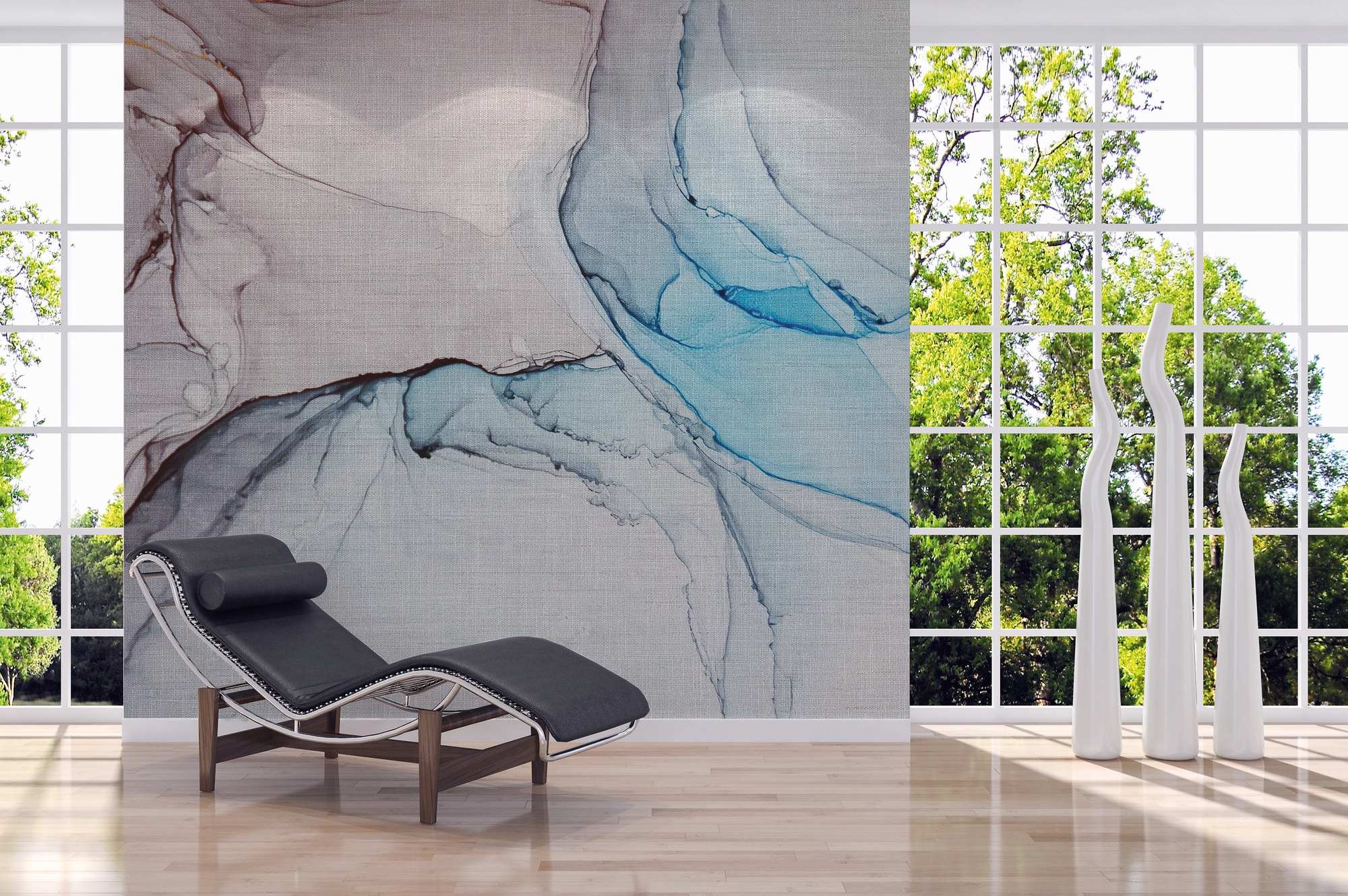 A.S. Création Vliestapete »Fototapete Aquarell Marmoroptik Blau Grau« matt günstig online kaufen