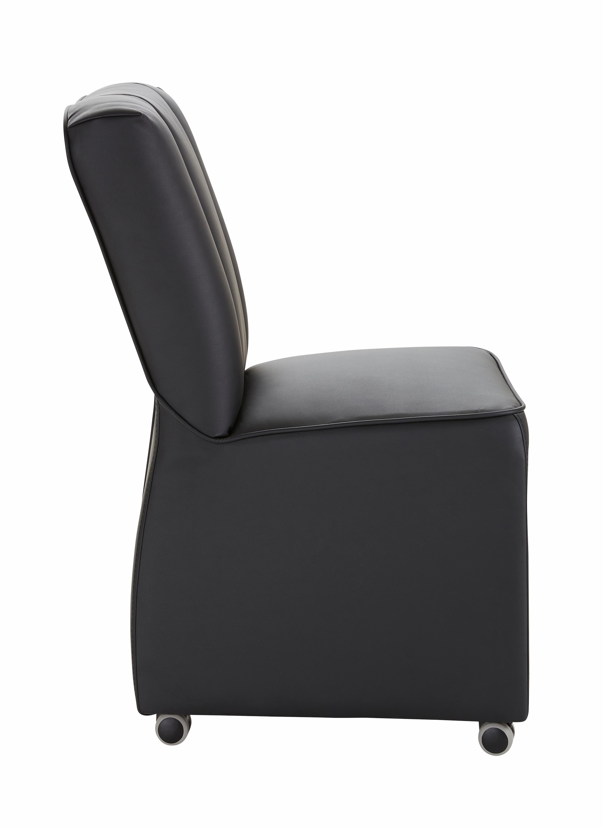exxpo - sofa fashion Sessel »Costa, Loungesessel, Hochlehnsessel, auf Rollen, Komfortsitzhöhe 53cm«, kompakt und bequem, Breite 52 cm