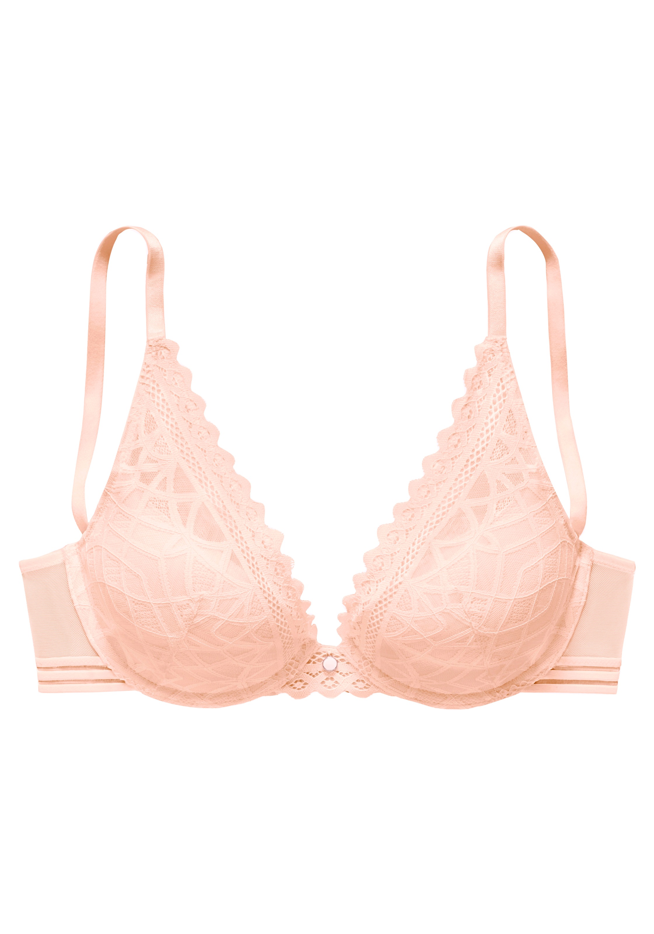 s.Oliver Push-up-BH »Milene«, im edlen High-Apex Look mit graphischer Jacquardspitze, sexy Dessous