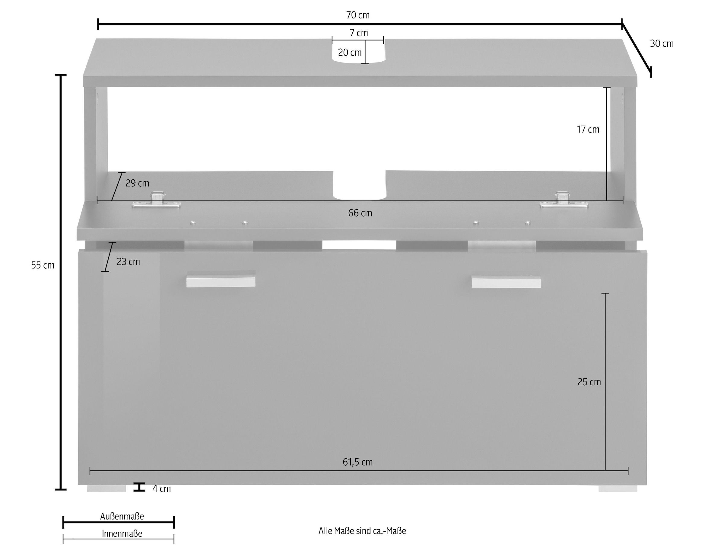 Places of Style Waschbeckenunterschrank »Rowan«, cm 70 bestellen Breite online