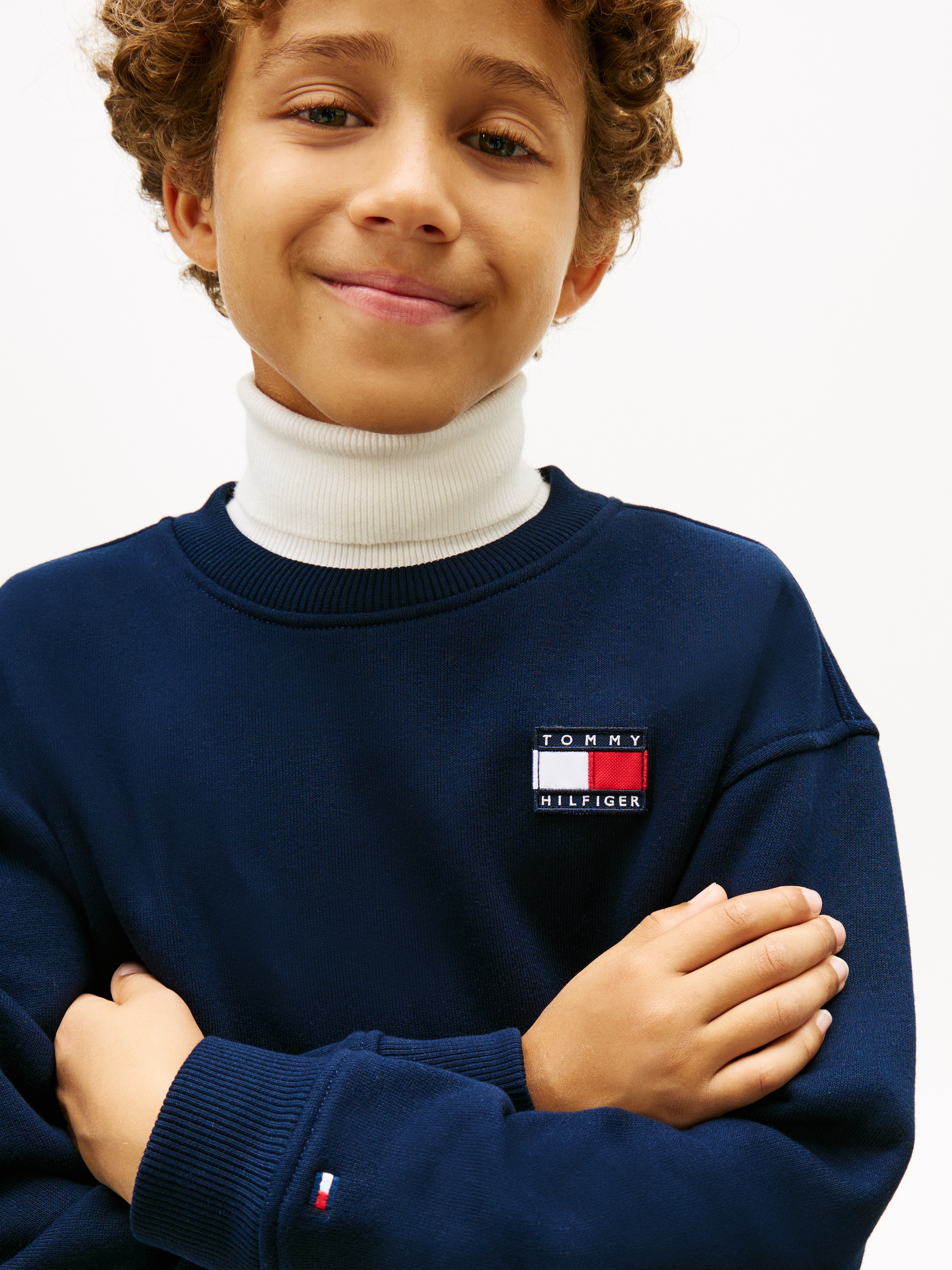 Tommy Hilfiger Langarmshirt & Hose Set, 2 tlg. Kinder bis 16 Jahre, mit Rundhalsausschnitt