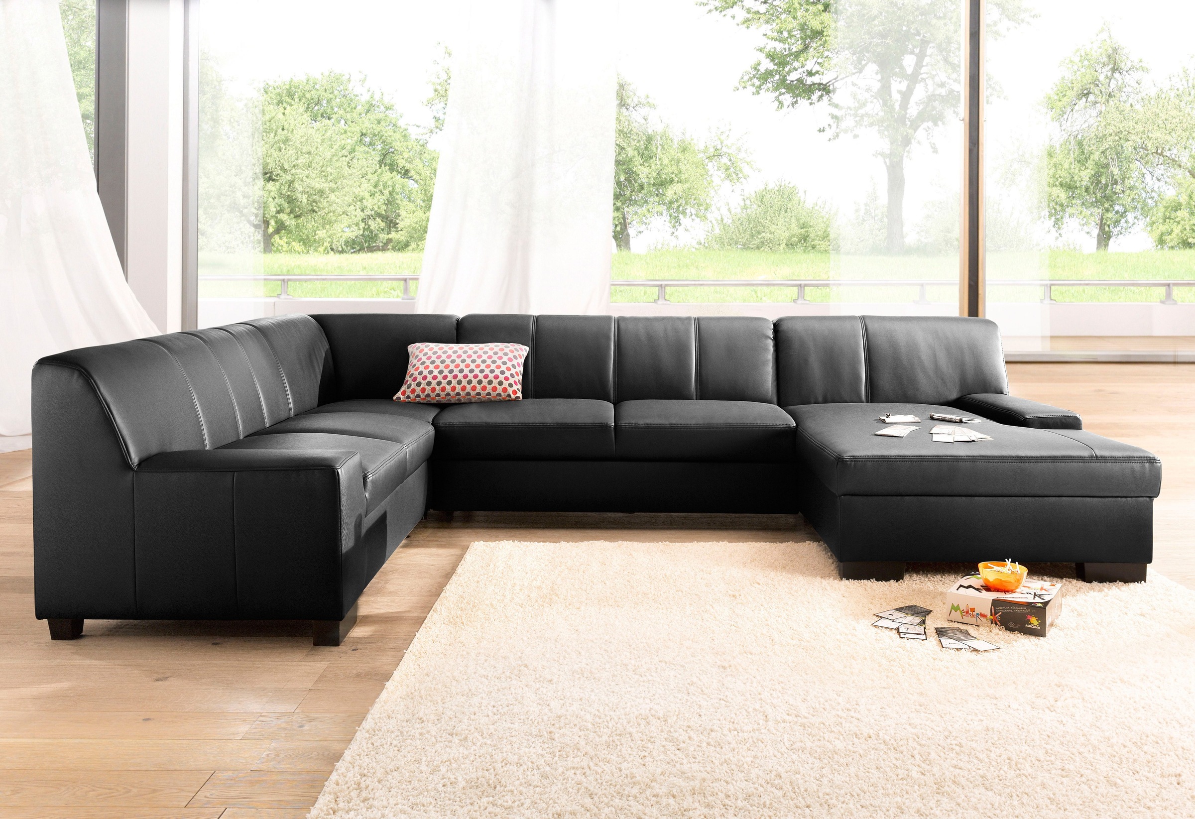 DOMO collection Wohnlandschaft »Norma, mit Kunstleder- oder Lederbezug, vie günstig online kaufen