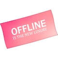 Minions Badetuch »Offline is the new luxury«, (1 St.), mit lustigem Spruch