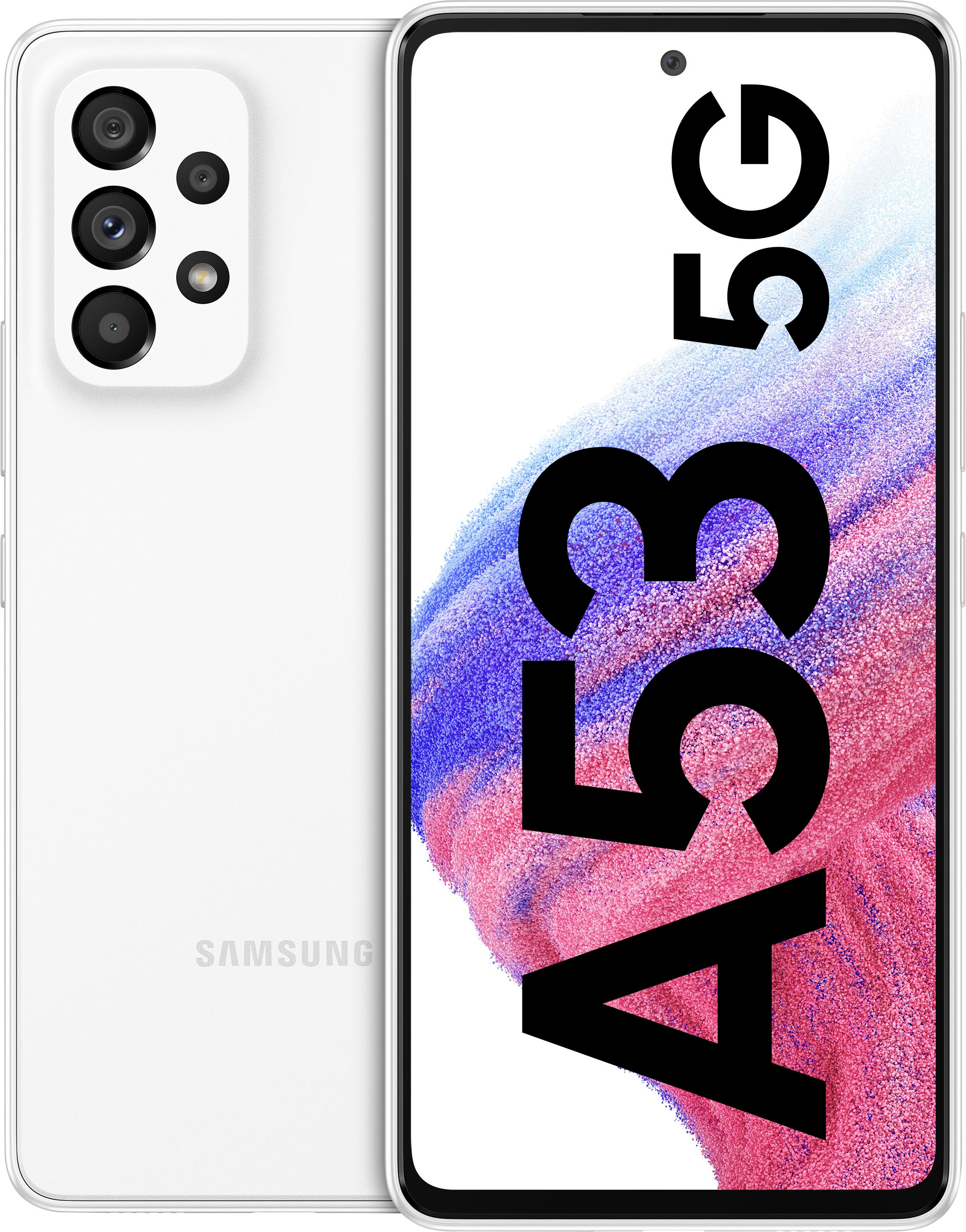 Samsung Smartphone »SAMSUNG A53 5G, 256GB«, Awesome White, (16,4 cm/6,5 Zoll, 256 GB Speicherplatz, 64 MP Kamera)