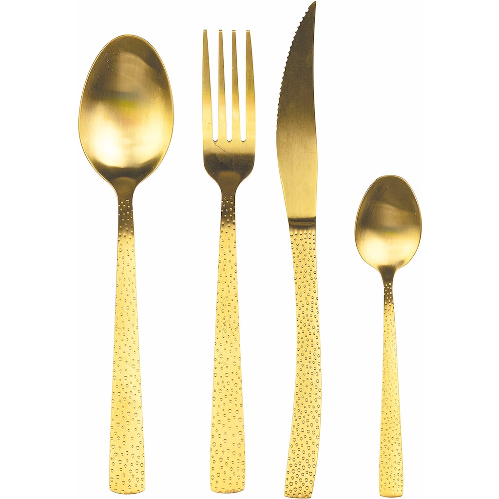 Villa d'Este Besteck-Set »Stone Gold«, (Set, 24 tlg.)