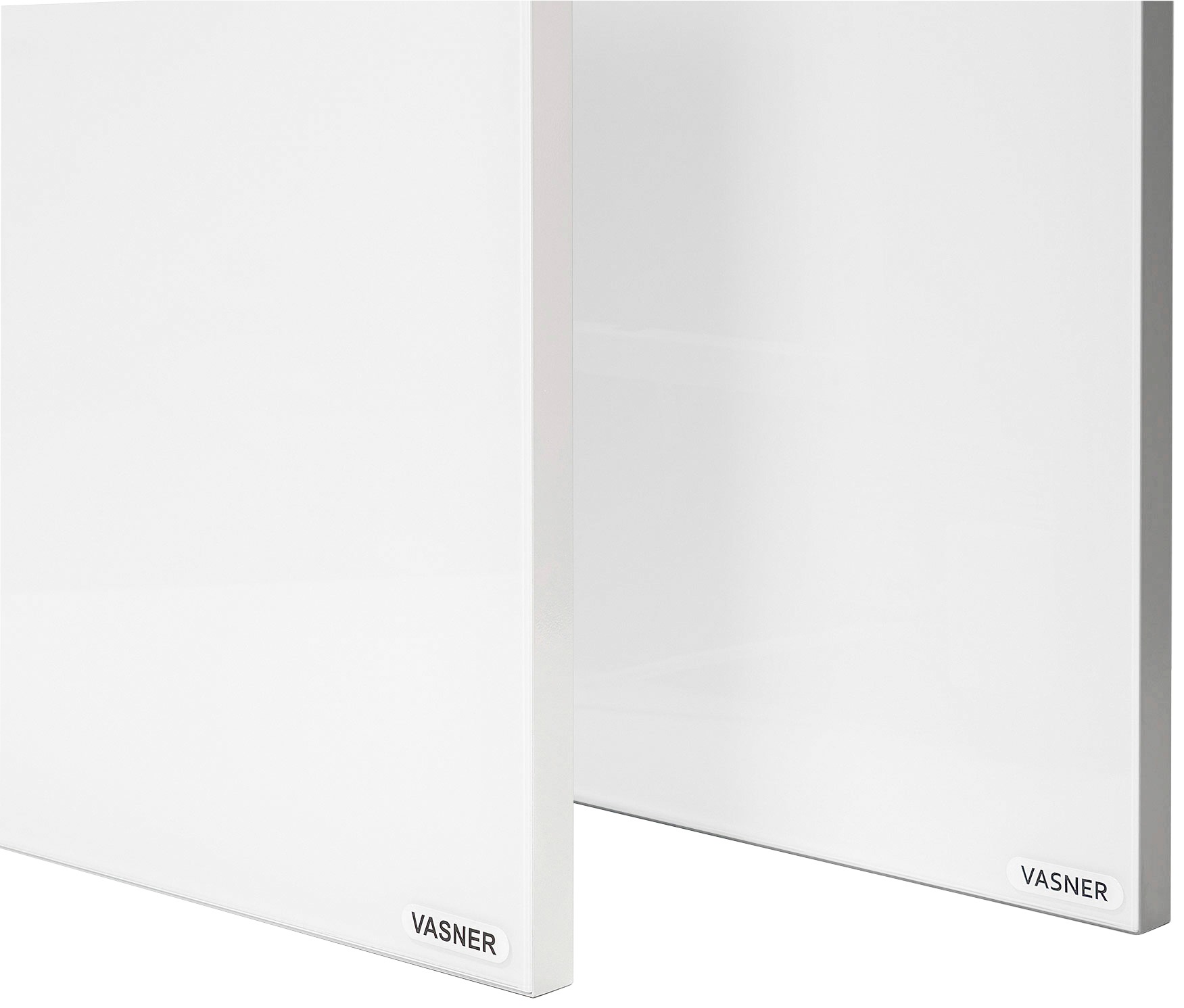 Vasner Infrarotheizung »Glas mit Rahmen weiß, 450 W, Citara G«, Infrarot Glasheizung, IP44 Bad geeignet