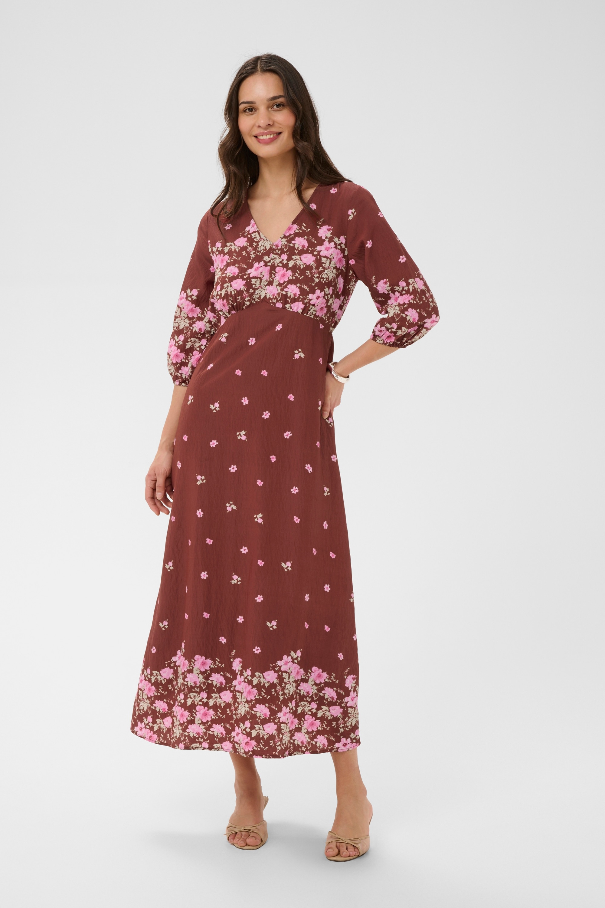 KAFFE Midikleid »Kleid KArosine«