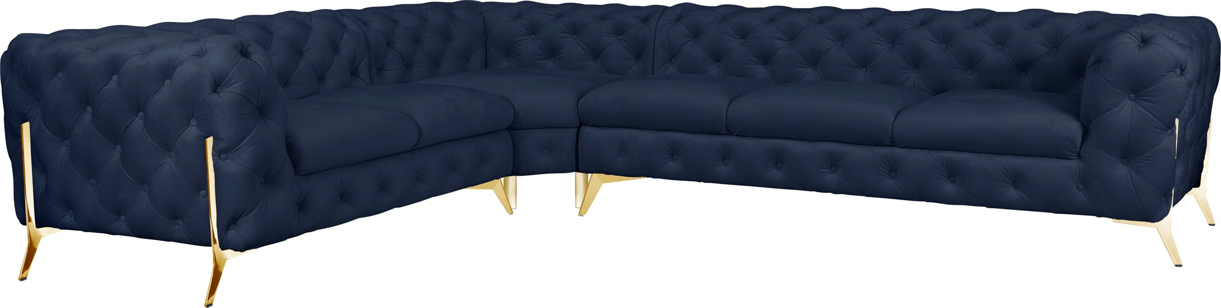 Home affaire Chesterfield-Sofa »Amaury L-Form« großes Ecksofa, Chesterfield günstig online kaufen