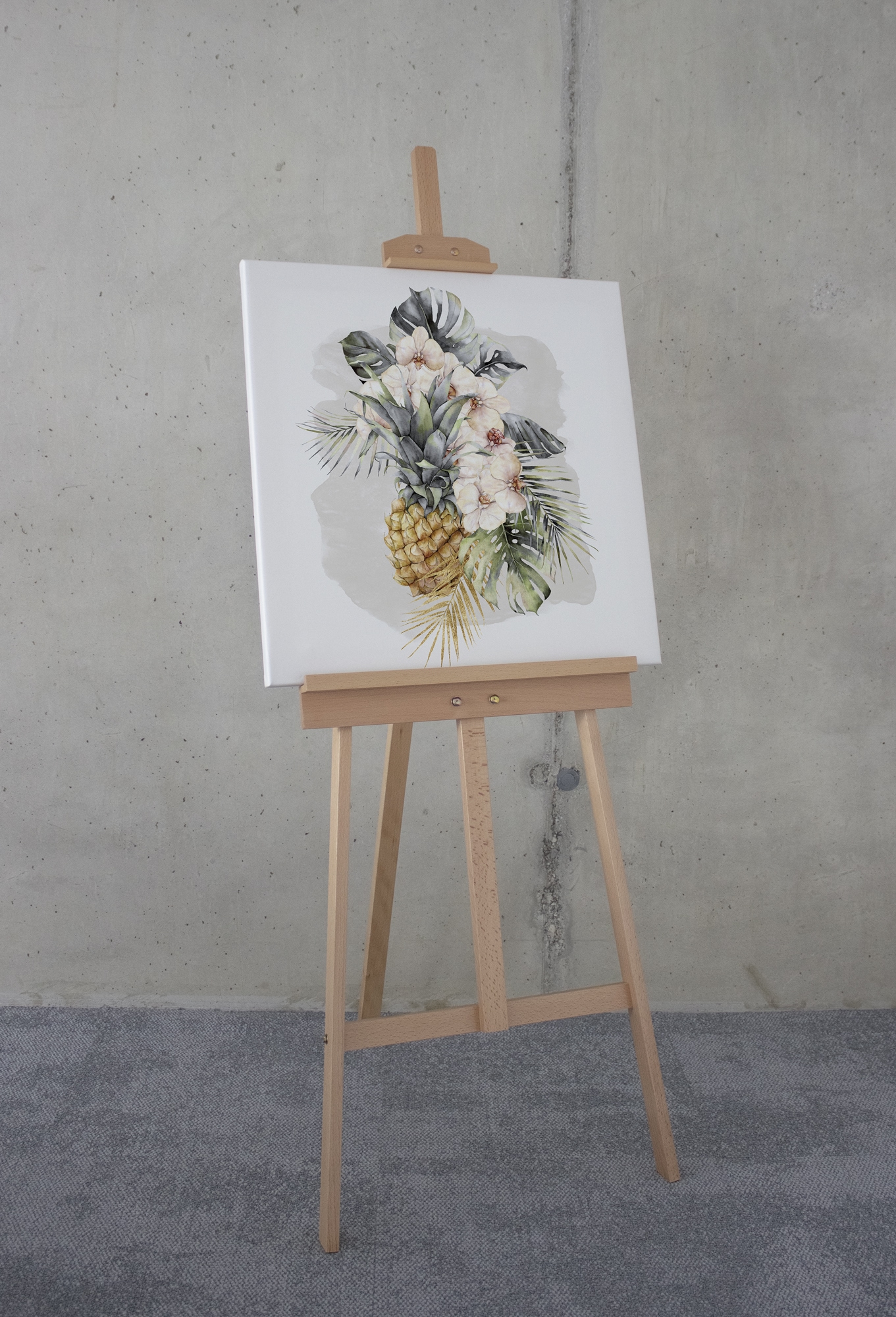 Komar Leinwandbild »Ananas Mûr«, (1 St.), 60x60 cm (Breite x Höhe), Keilrahmenbild