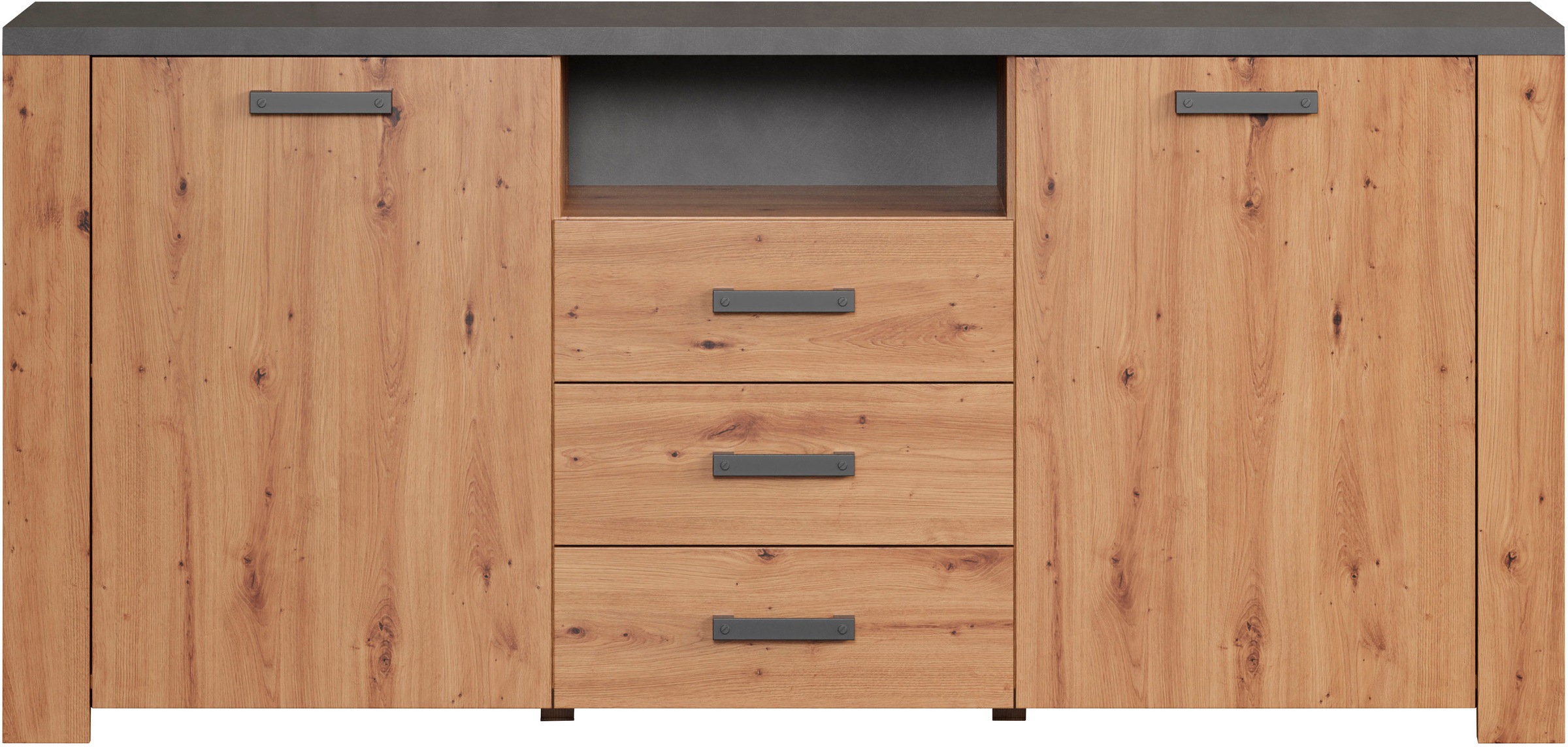 Home affaire Sideboard »Ambres«, (1 St.), Kommode Echtholzoptik, Maße BxH: günstig online kaufen