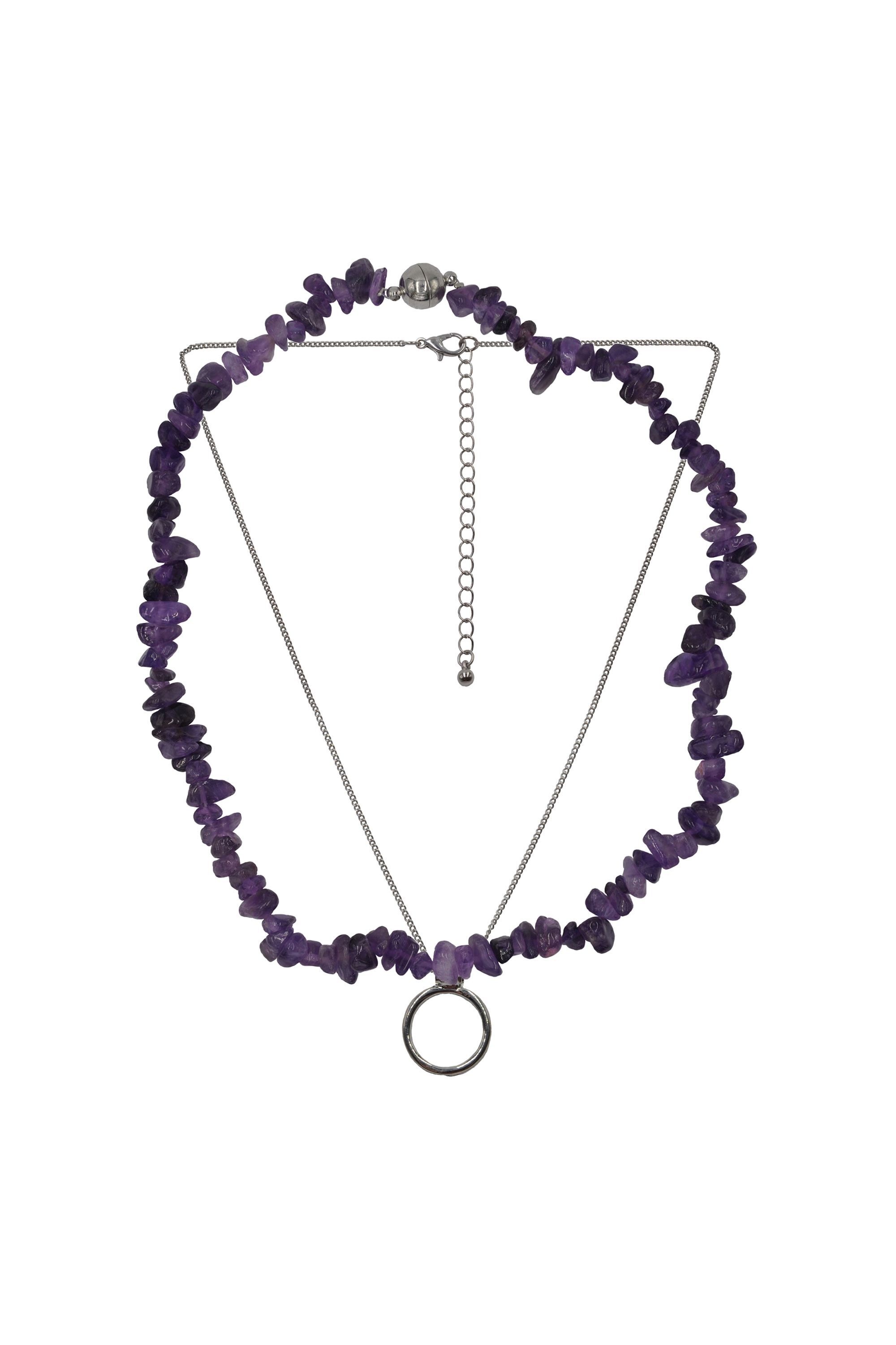 Steuer Kette mit Anhänger »Set Amethyst-Splitterkette und Kette mit Anhänger«