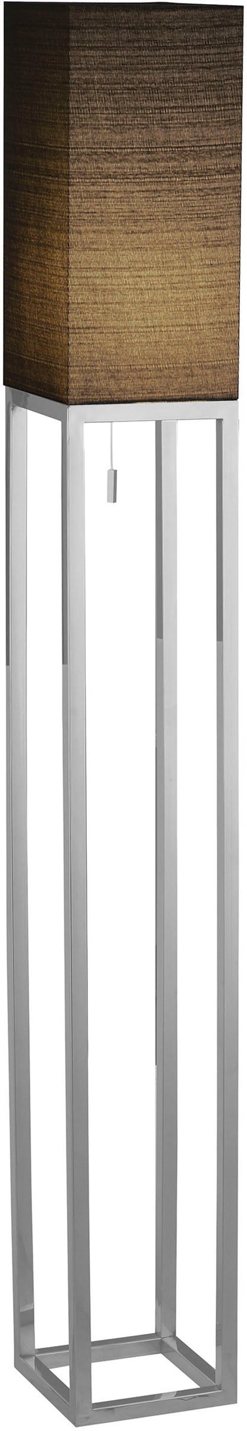 näve Stehlampe »Alfa« E27 1 Stk. Flurleuchte H: 150,5cm, 1xE27, dunkelgrau/chrom, IP20