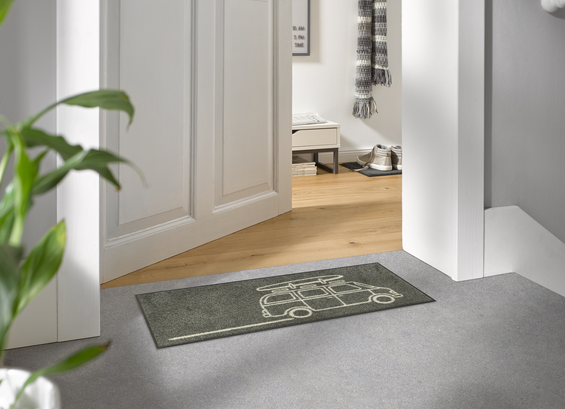 wash+dry by Kleen-Tex Läufer »Keep it Simple grey«, rechteckig, 7 mm Höhe