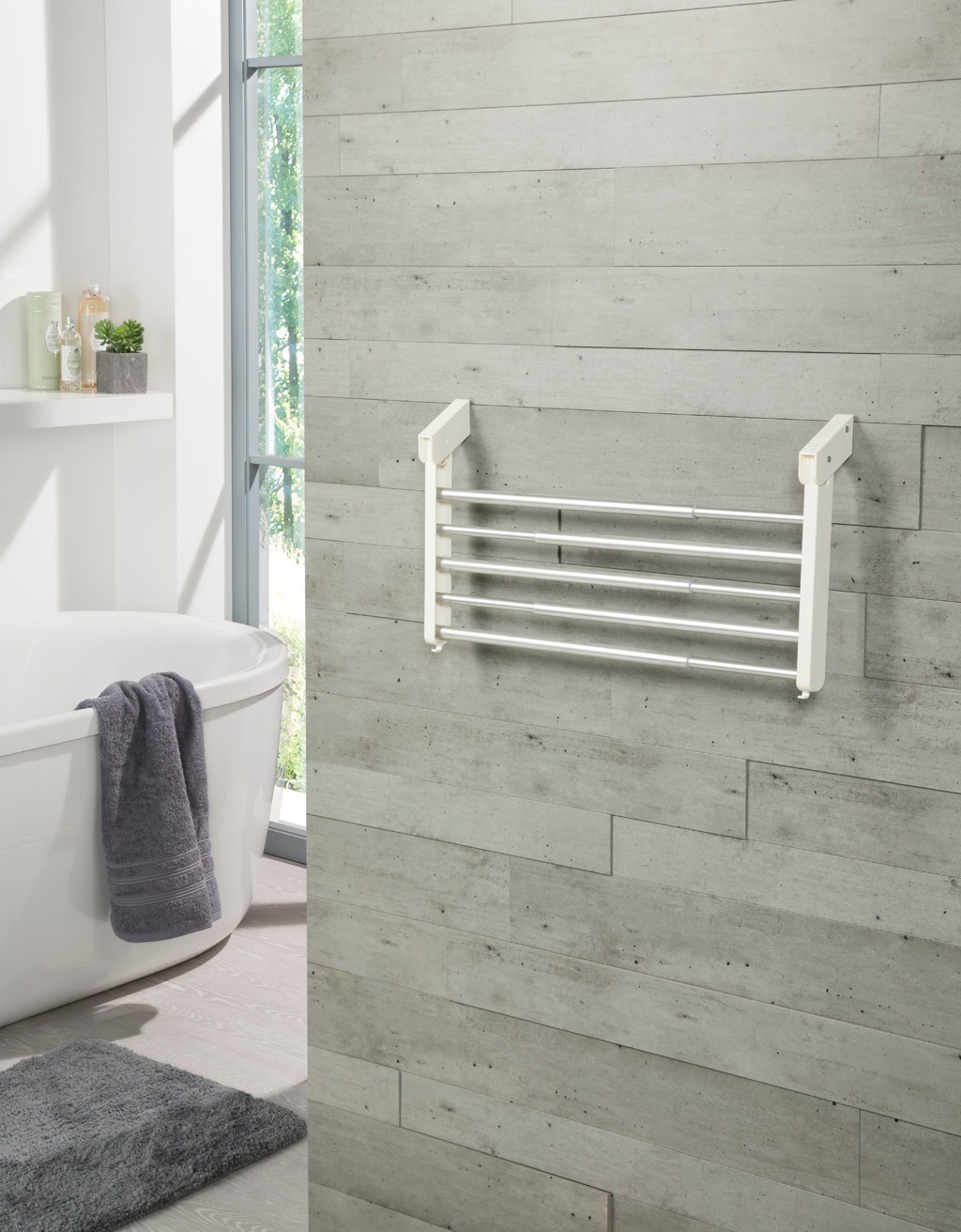 RUCO Heizungswäschetrockner Aluminium/Kunststoff, verstellbar in der Breite aluminiumfarben