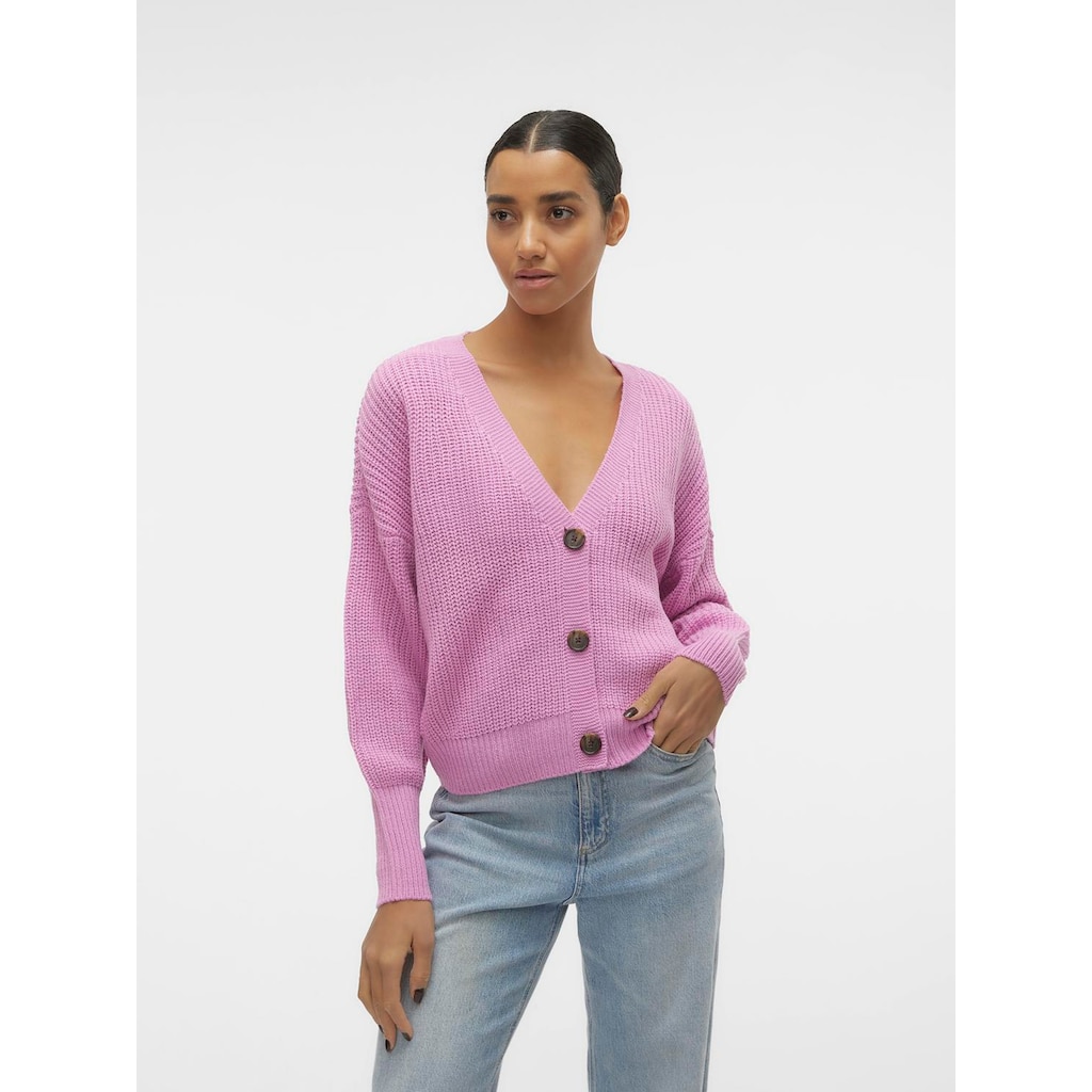 Vero Moda Strickjacke »VMLEA LS V-NECK CUFF CARDIGAN«