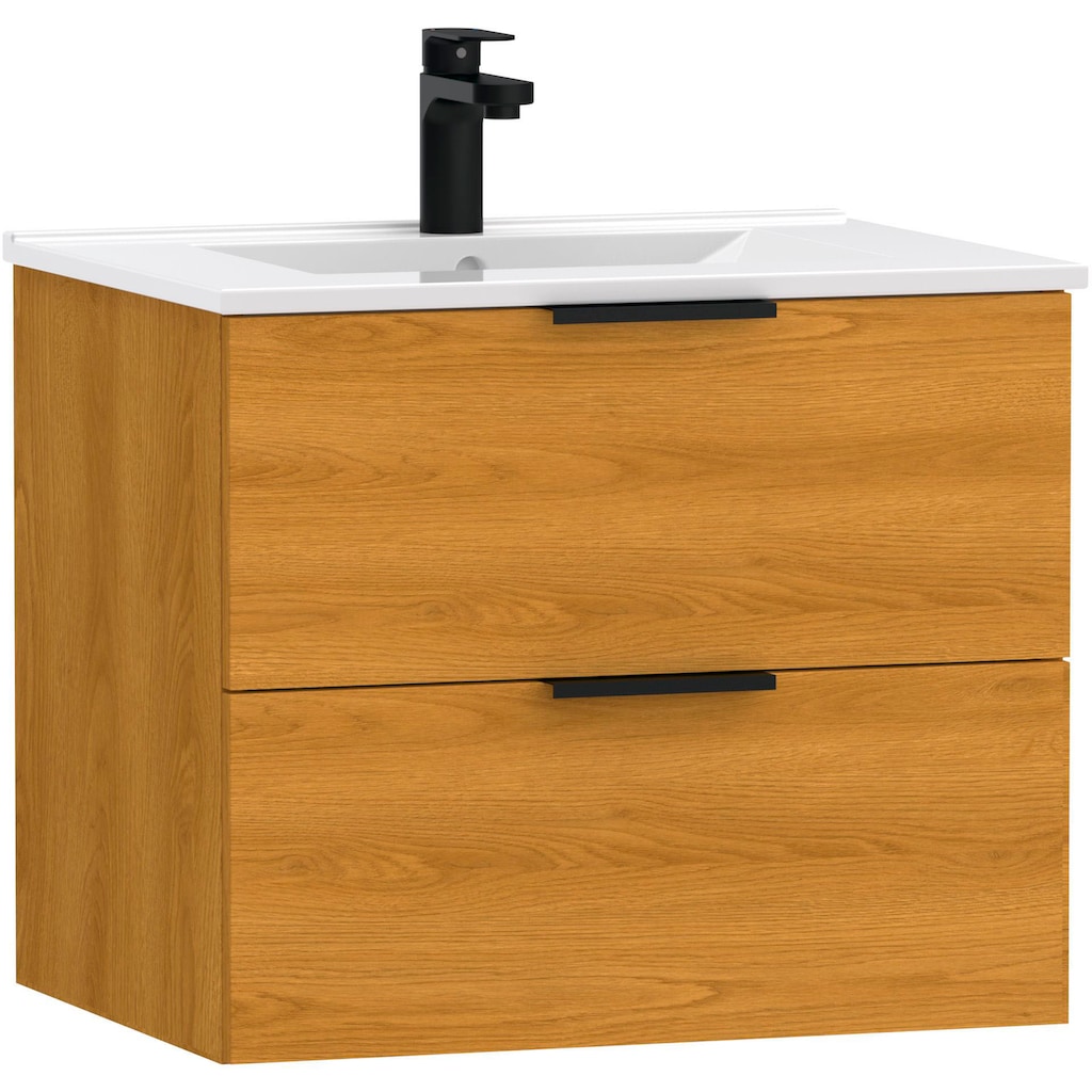 welltime Waschtisch »Athen Badezimmerschrank mit Softclose Funktion WC Bad«