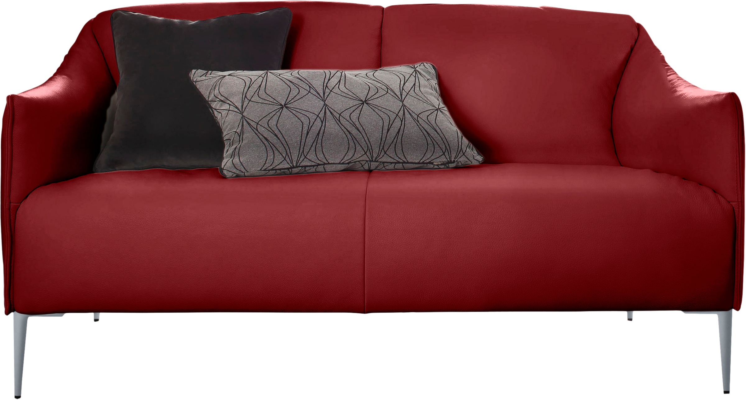 W.SCHILLIG 2-Sitzer »sally«, mit Metallfüßen in Silber matt, Breite 154 cm