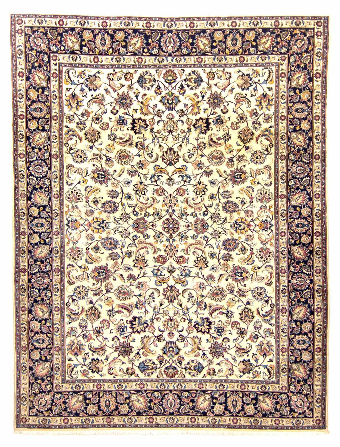 morgenland Wollteppich »Maschad Durchgemustert Beige 334 x 248 cm«, rechtec günstig online kaufen